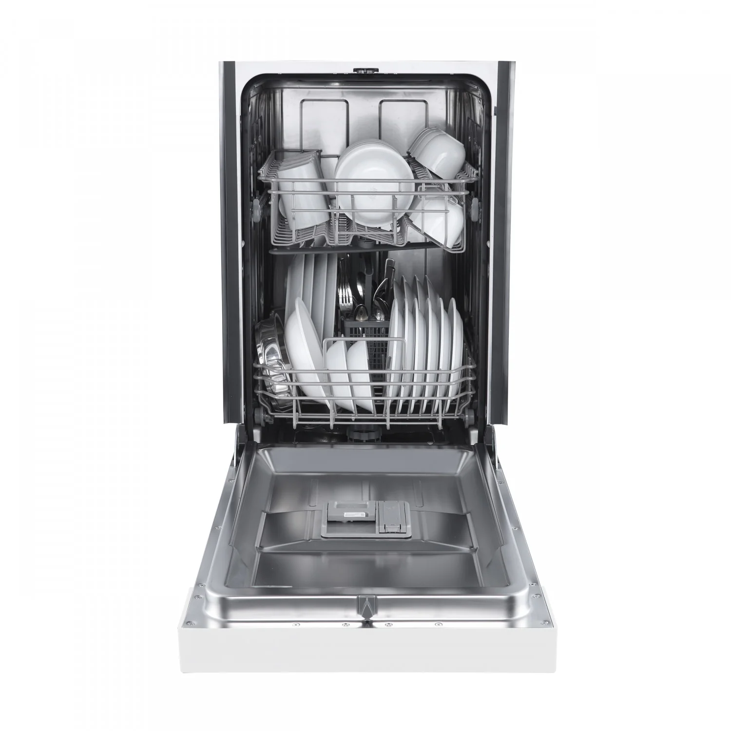 Forno Polo 18" White Built-in Front Control Dishwasher (52 dBa) - FDWBI8041-18WHT - Image 4