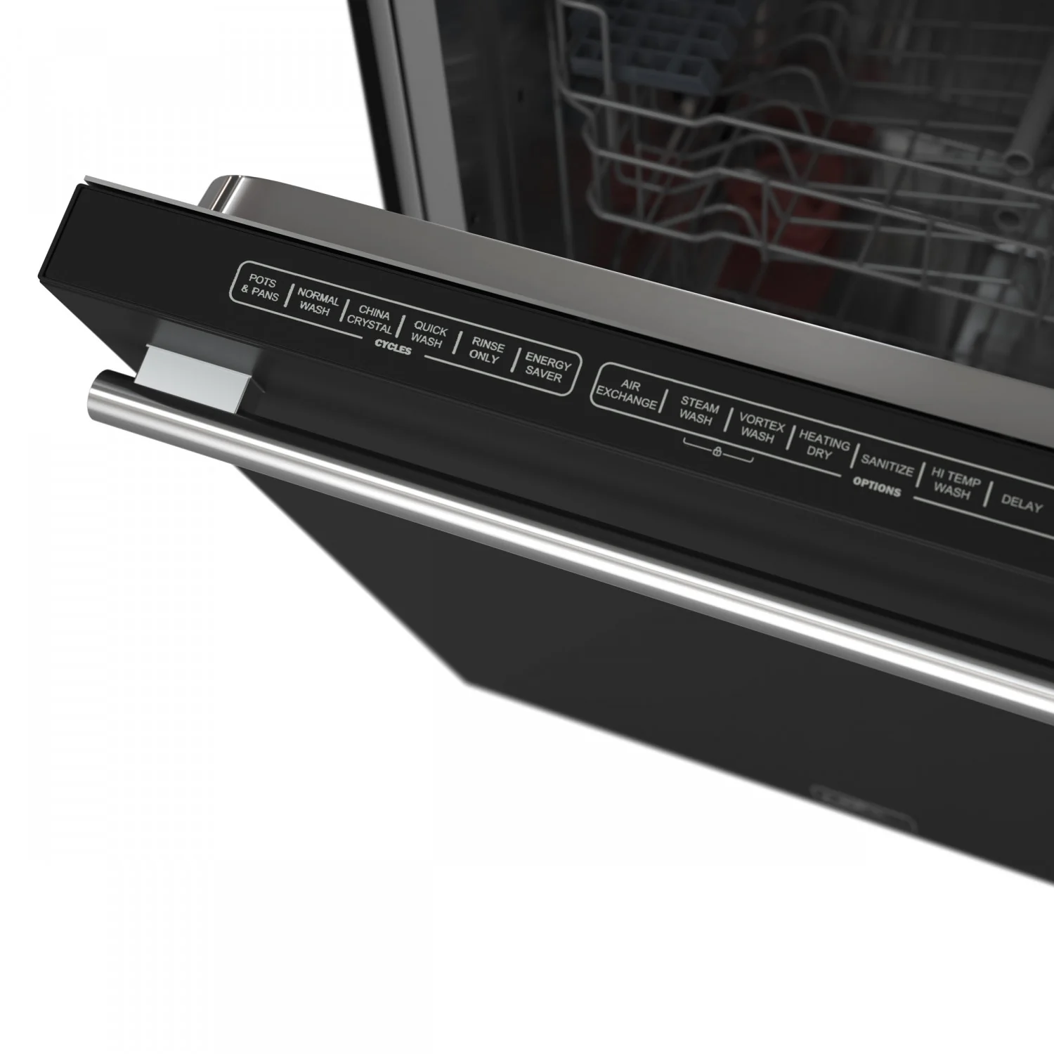 Forno Pozzo Black Built-in Top Control Dishwasher (49 dBa) - FDWBI8067-24BLK - Image 14