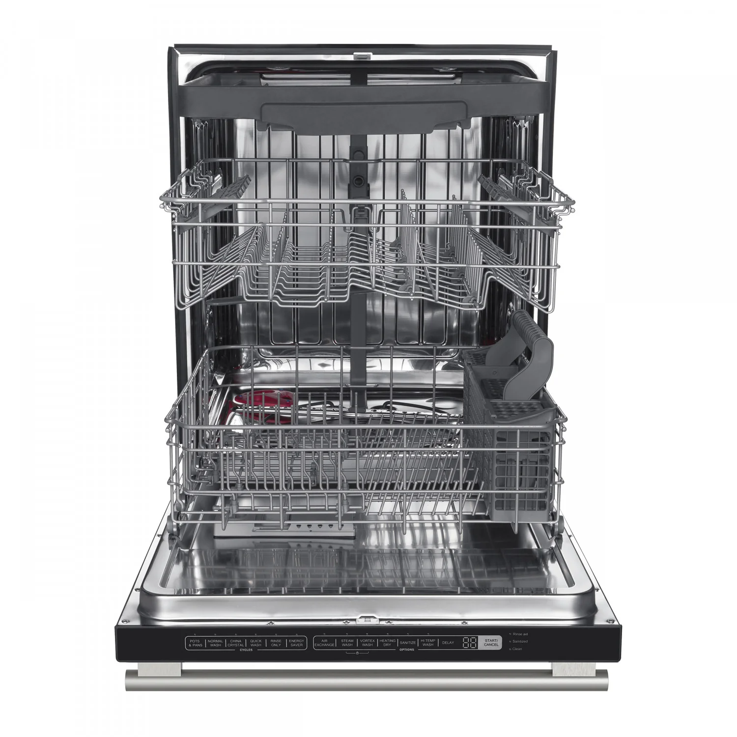 Forno Pozzo Black Built-in Top Control Dishwasher (49 dBa) - FDWBI8067-24BLK - Image 8
