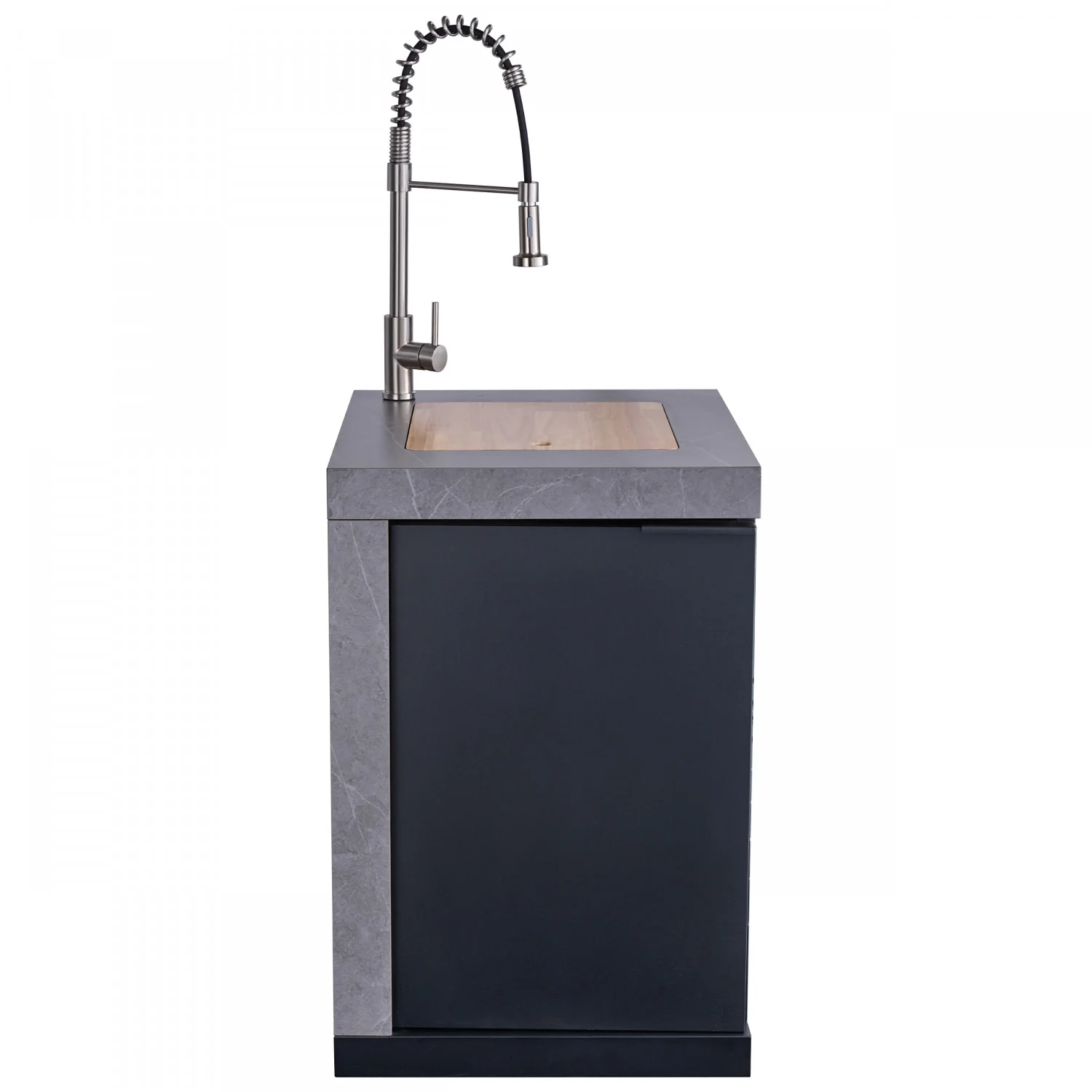 Forno Rimini Gray Countertop Outdoor Kitchen with 30" 62,600 BTU BBQ and Beverage Centre - FODKT2544BLK - Image 15