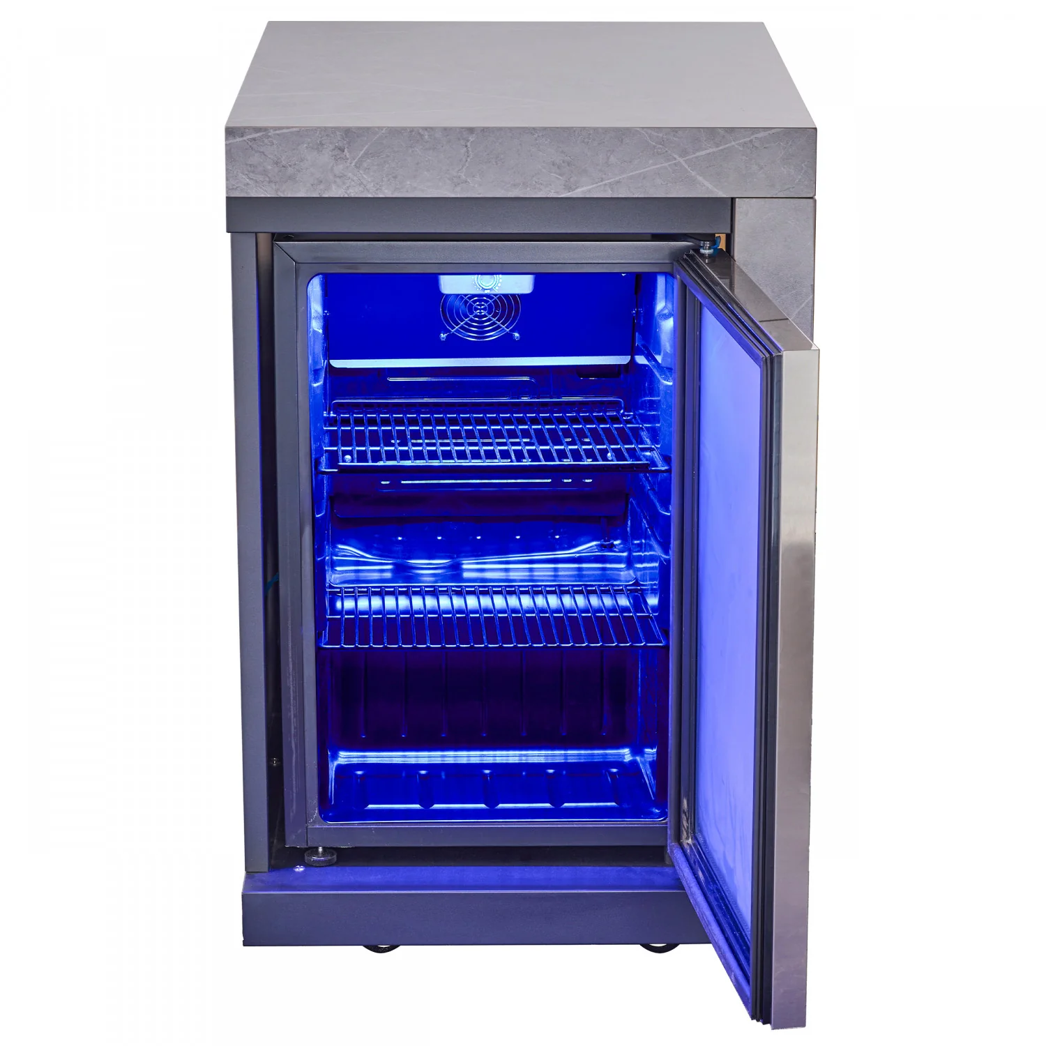 Forno Rimini Gray Countertop Outdoor Kitchen with 30" 62,600 BTU BBQ and Beverage Centre - FODKT2544BLK - Image 8