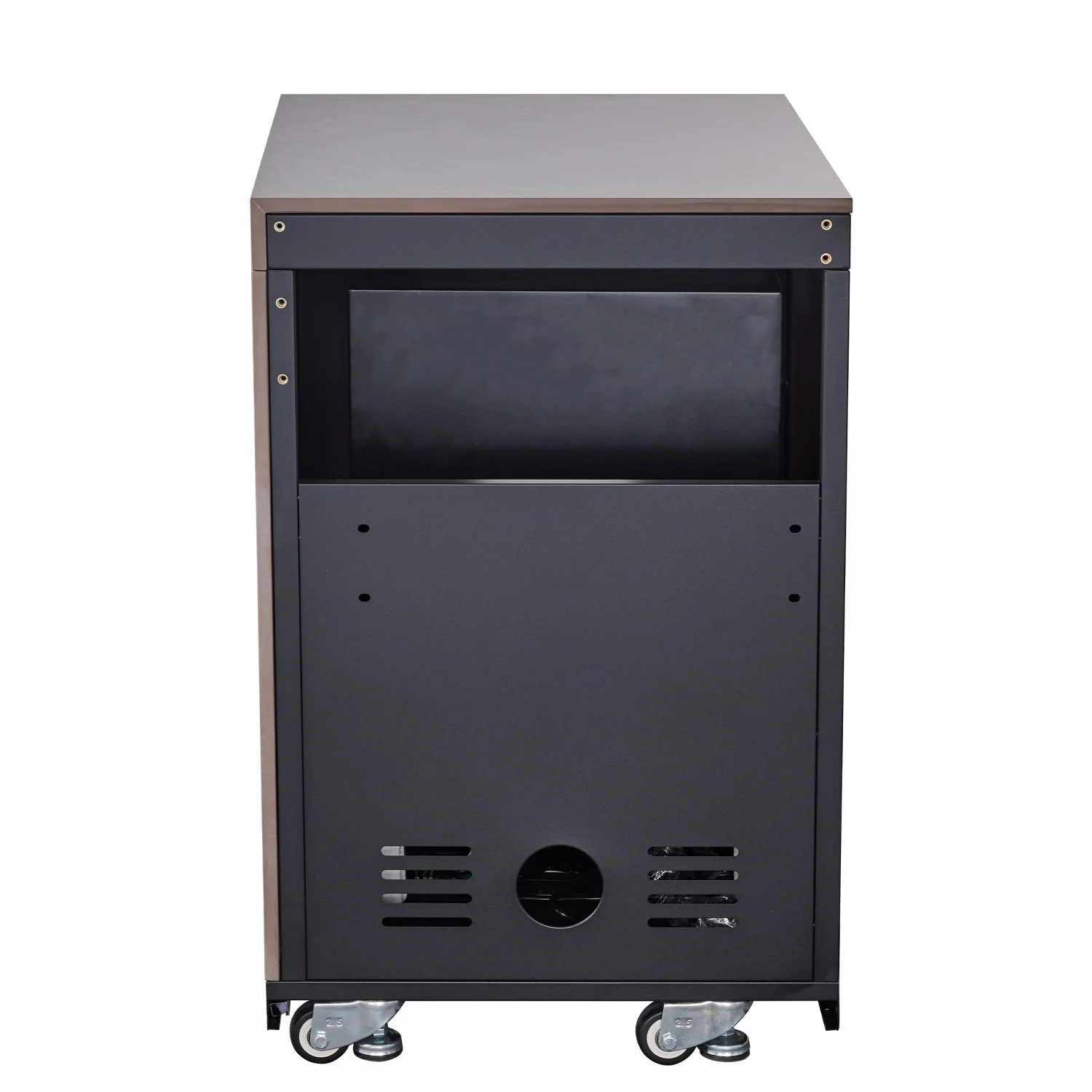 Forno Rimini Gray Countertop Outdoor Kitchen with 30" 62,600 BTU BBQ and Beverage Centre - FODKT2544BLK - Image 9