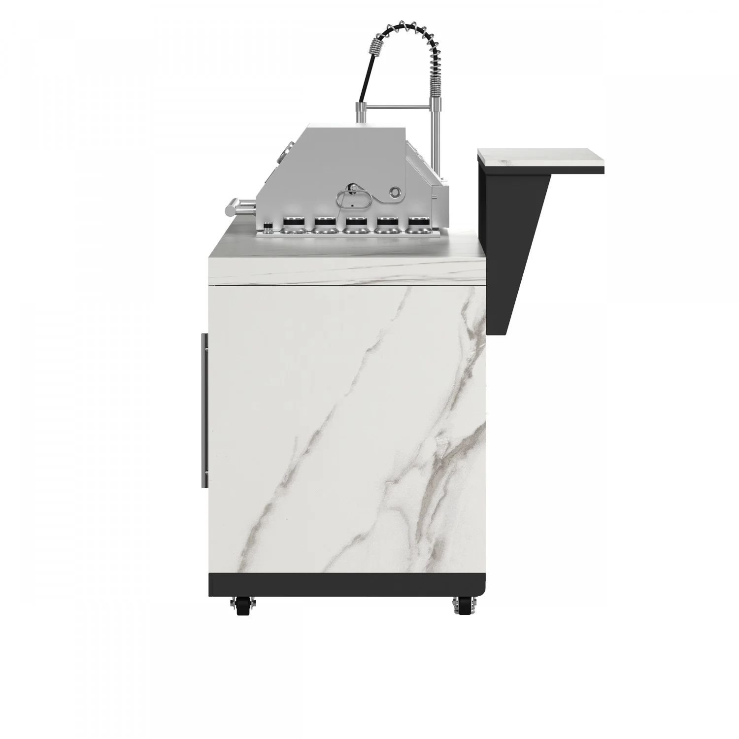 Forno Rimini White Countertop Outdoor Kitchen with 30" 62,600 BTU BBQ and 2 Beverage Centres (4.8 Cu. Ft.) - FODKT2575WHT - Image 13