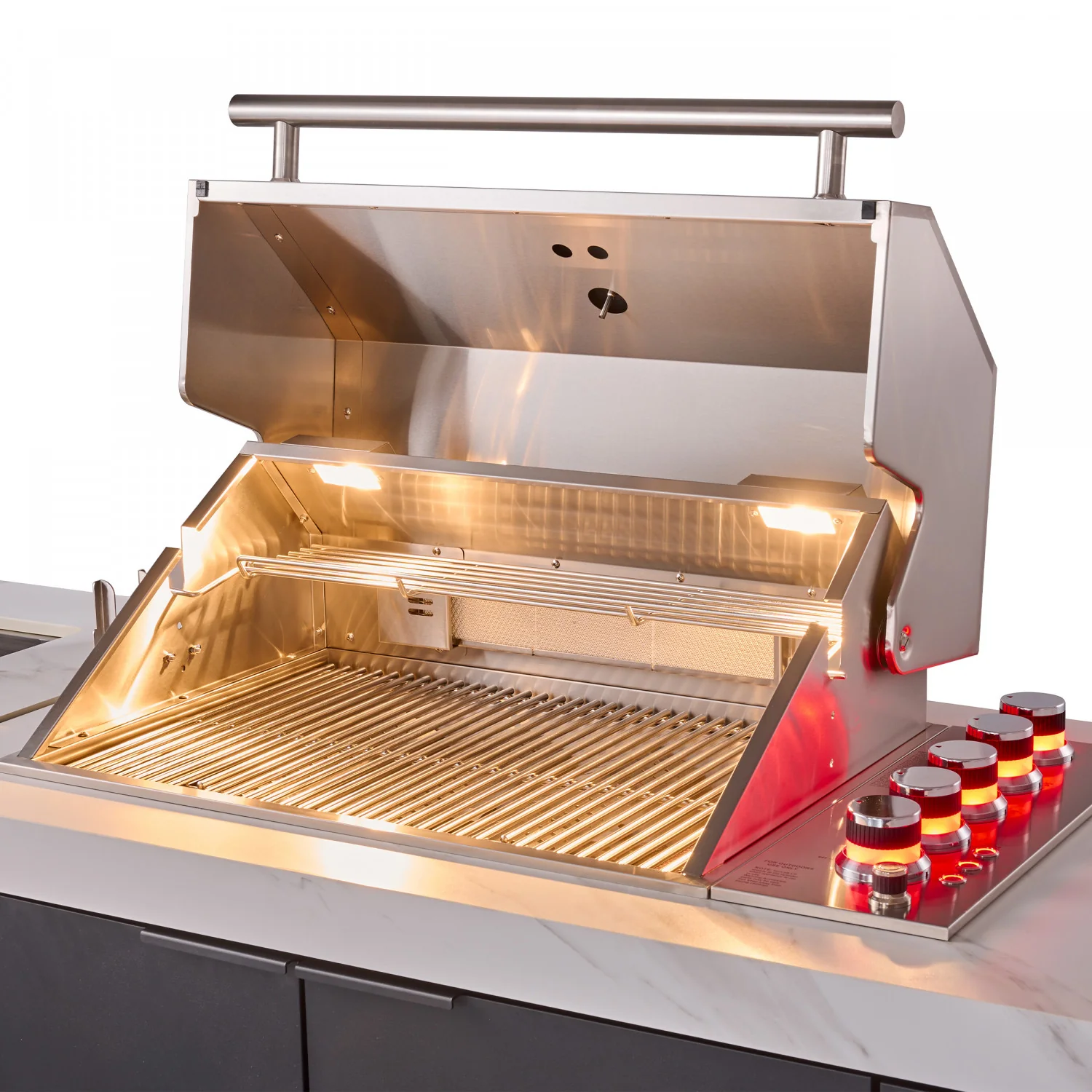 Forno Rimini White Countertop Outdoor Kitchen with 30" 62,600 BTU BBQ and 2 Beverage Centres (4.8 Cu. Ft.) - FODKT2575WHT - Image 8