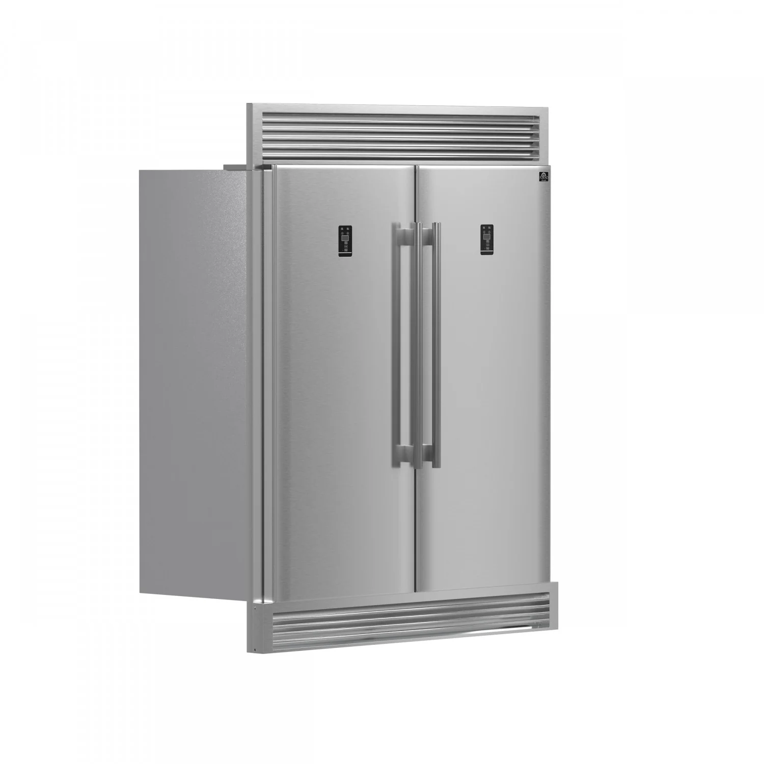 Forno Rizzuto 56" Stainless Steel 2-piece Convertible Refrigerator/Freezer (27.6 Cu. Ft.) - FFFFD1933-60S - Image 2