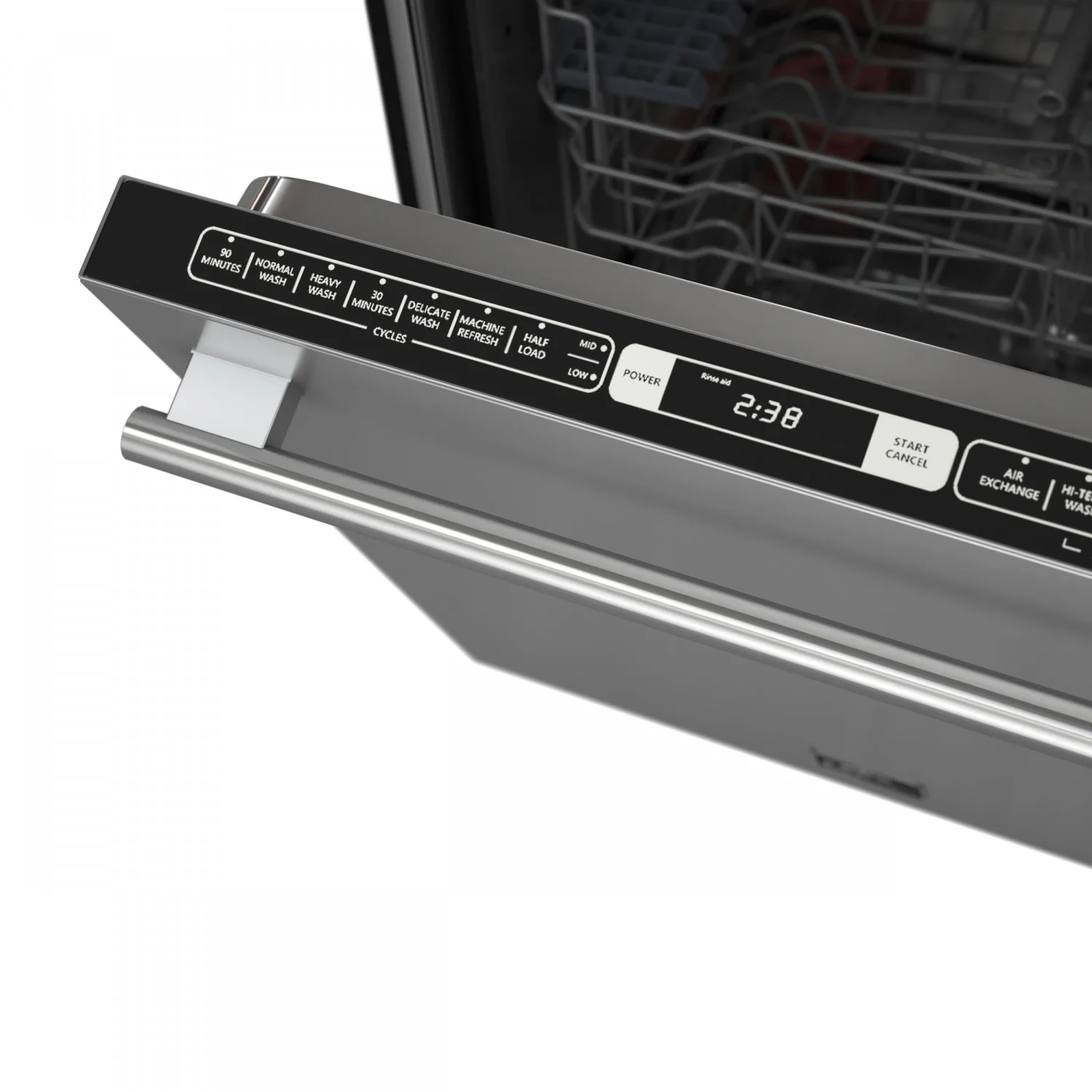 Forno Romano Stainless Steel Built-in Top Control Dishwasher (52 dBa) - FDWBI8035-24S - Image 8
