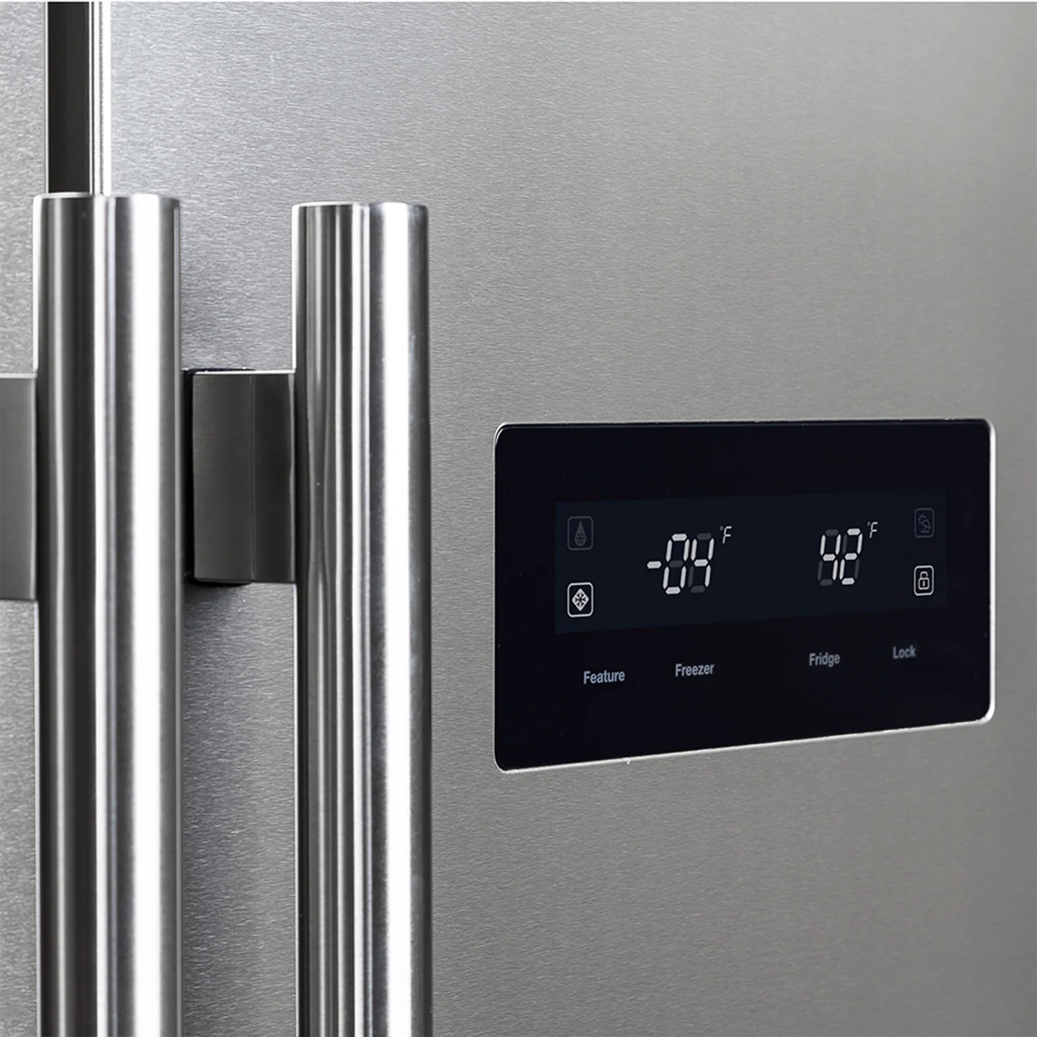 Forno Salerno 33" 15.6 Cu.Ft. Stainless Steel Built-in Side-by-Side Refrigerator - FFRBI1805-37SG - Image 7