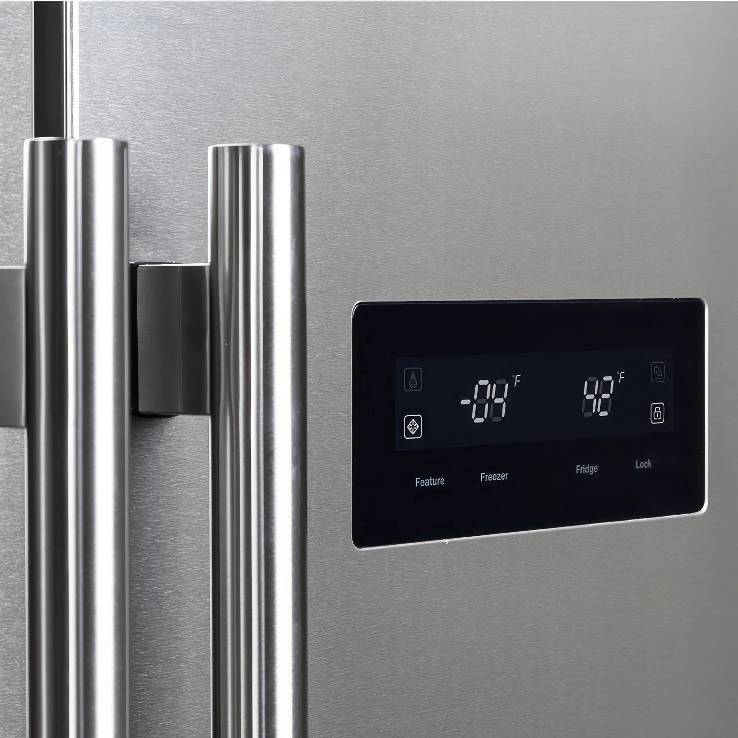 Forno Salerno 33" 15.6 Cu.Ft. Stainless Steel Freestanding Side-by-Side Refrigerator - FFRBI1805-33SB - Image 7