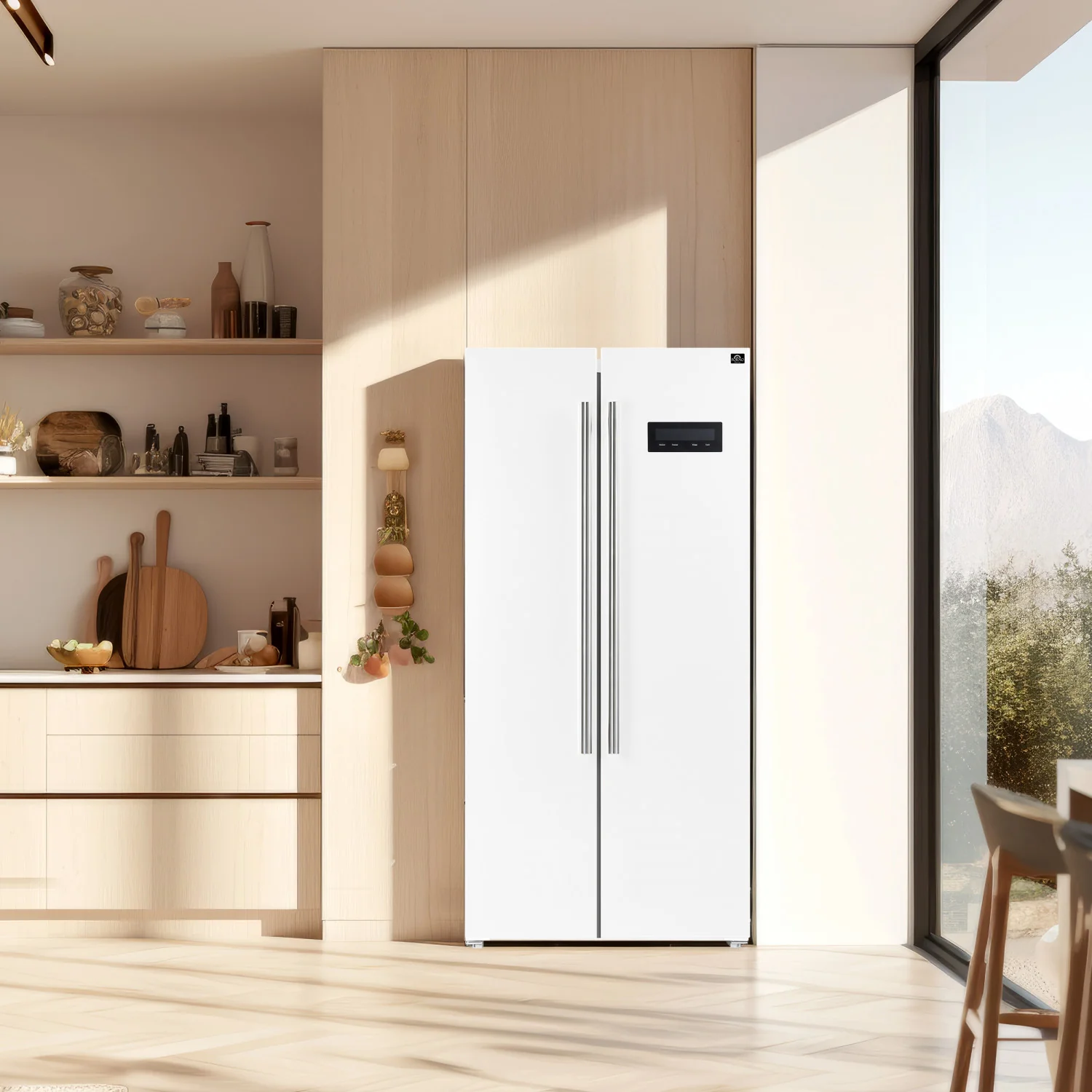 Forno Salerno 33" 15.6 Cu.Ft. White Freestanding Side-by-Side Refrigerator - FFRBI1805-33WHT - Image 17