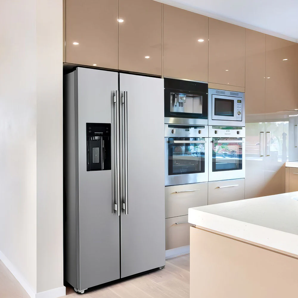 Forno Salerno 36" 20 Cu.Ft. Stainless Steel Freestanding Side-by-Side Refrigerator with Ice & Water Dispenser - FFRBI1844-36SB - Image 15