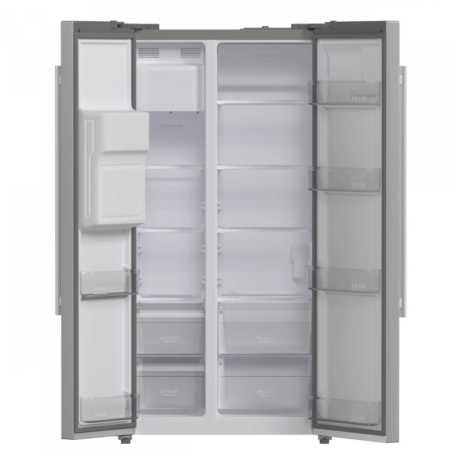 Forno Salerno 36" 20 Cu.Ft. Stainless Steel Freestanding Side-by-Side Refrigerator with Ice & Water Dispenser - FFRBI1844-36SB - Image 2