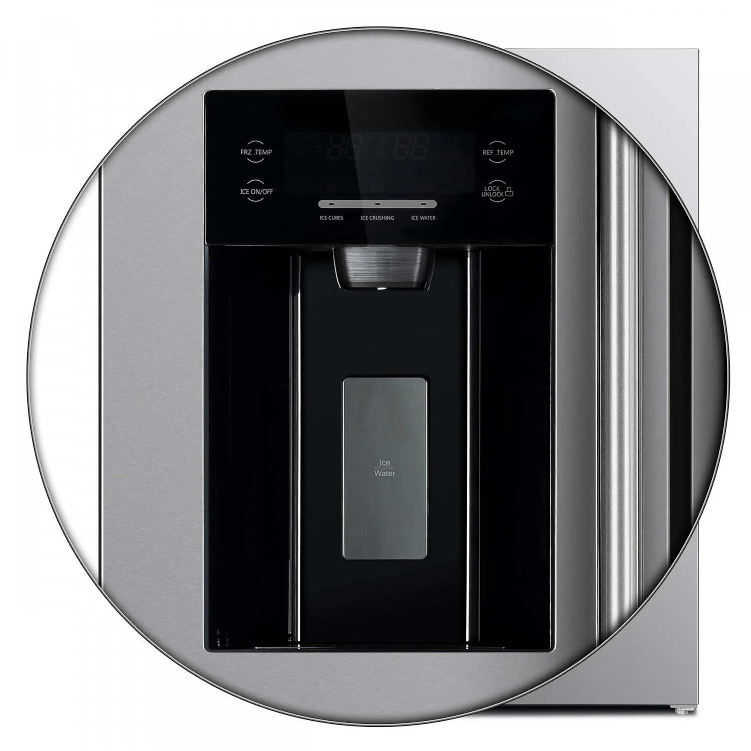 Forno Salerno 40" 20 Cu.Ft. Stainless Steel Built-in Side-by-Side Refrigerator with Ice & Water Dispenser - FFRBI1844-40SG - Image 10