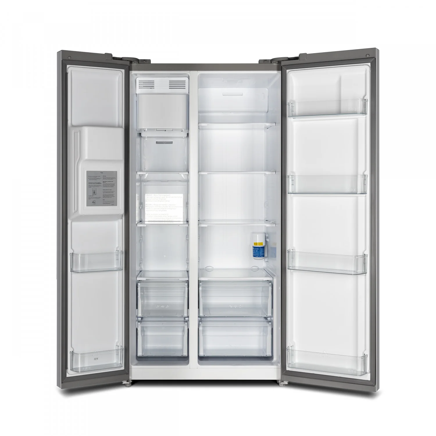 Forno Salerno 40" 20 Cu.Ft. Stainless Steel Built-in Side-by-Side Refrigerator with Ice & Water Dispenser - FFRBI1844-40SG - Image 6