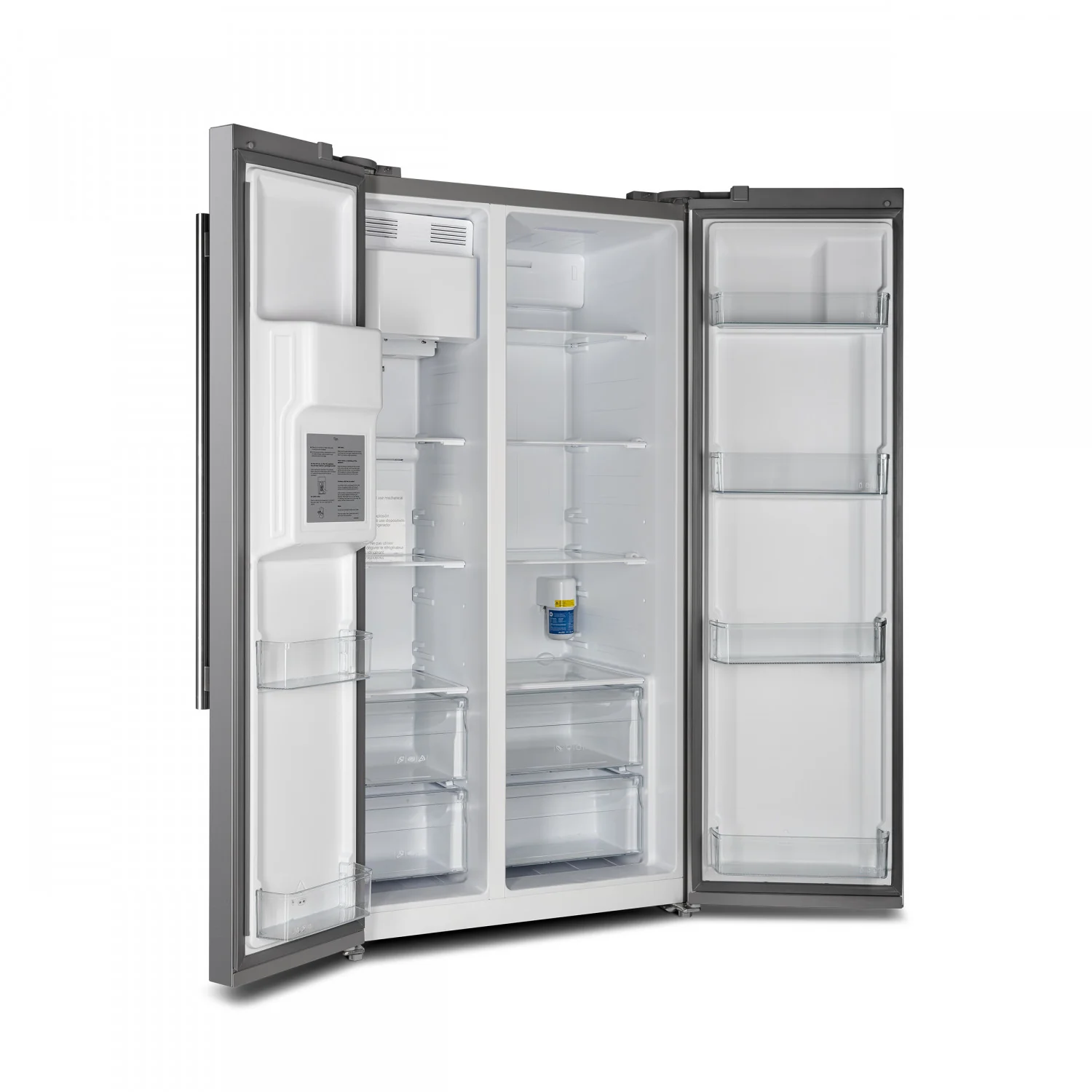 Forno Salerno 40" 20 Cu.Ft. Stainless Steel Built-in Side-by-Side Refrigerator with Ice & Water Dispenser - FFRBI1844-40SG - Image 7