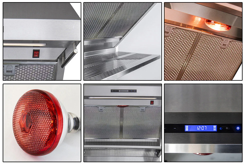 Forno Savona Stainless Steel 30" 600 CFM Wall Mounted Range Hood - FRHWM5029-30HB - Image 5