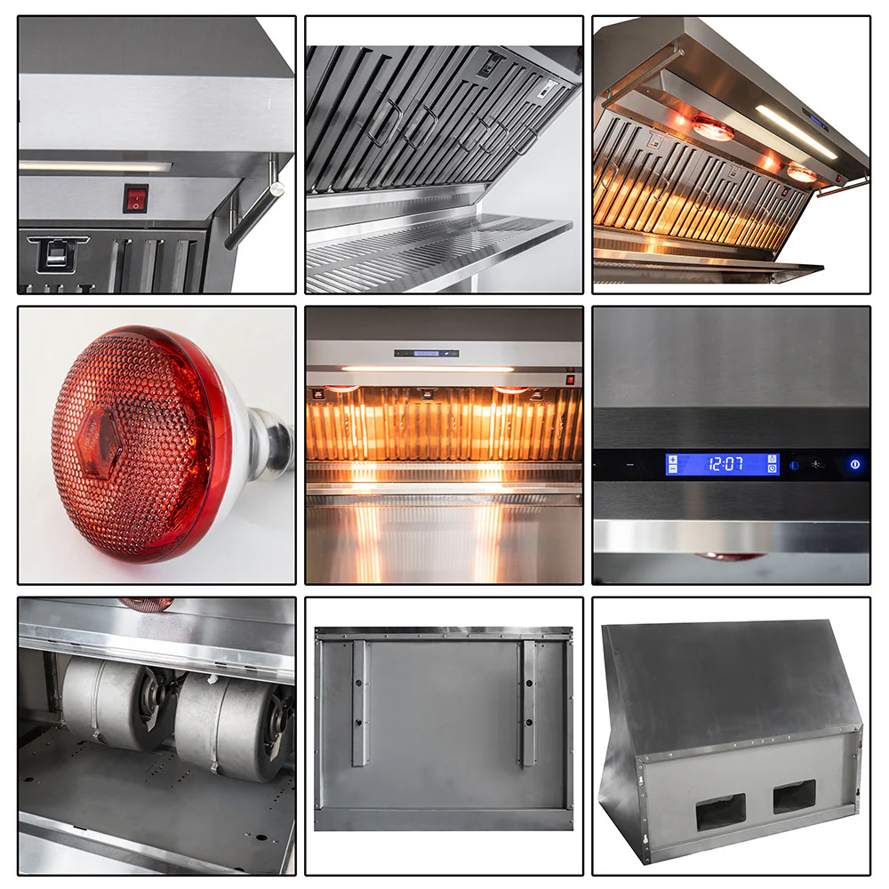Forno Savona Stainless Steel 36" 1200 CFM Wall Mounted Range Hood - FRHWM5029-36 - Image 3