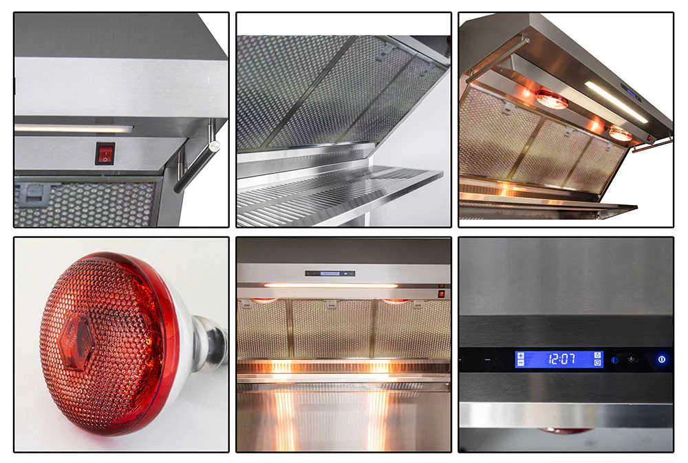 Forno Savona Stainless Steel 48" 1200 CFM Wall Mounted Range Hood - FRHWM5029-48HB - Image 5