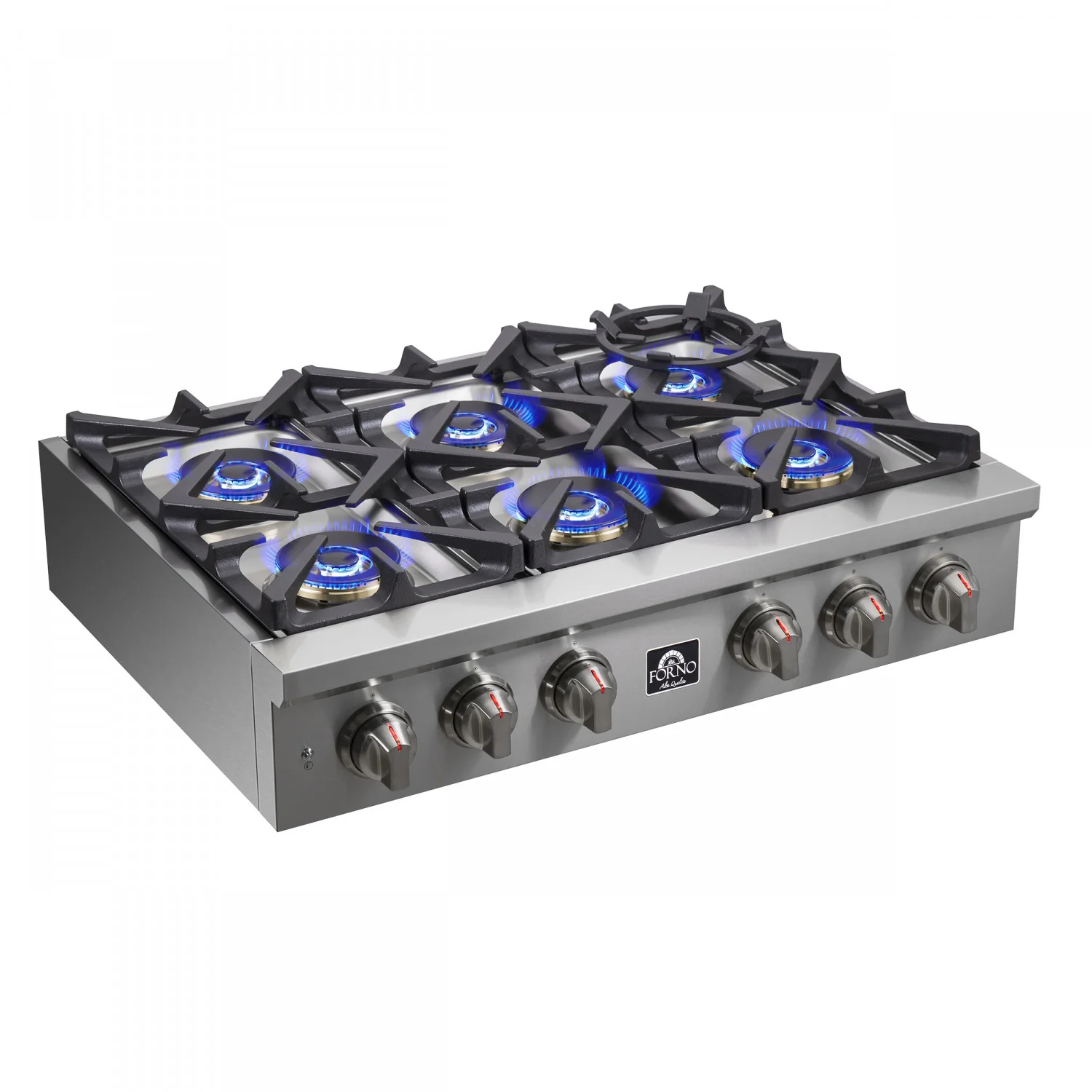 Forno Spezia Stainless Steel 36" Pro-style Gas Cooktop - FCTGS5751-36 - Image 9