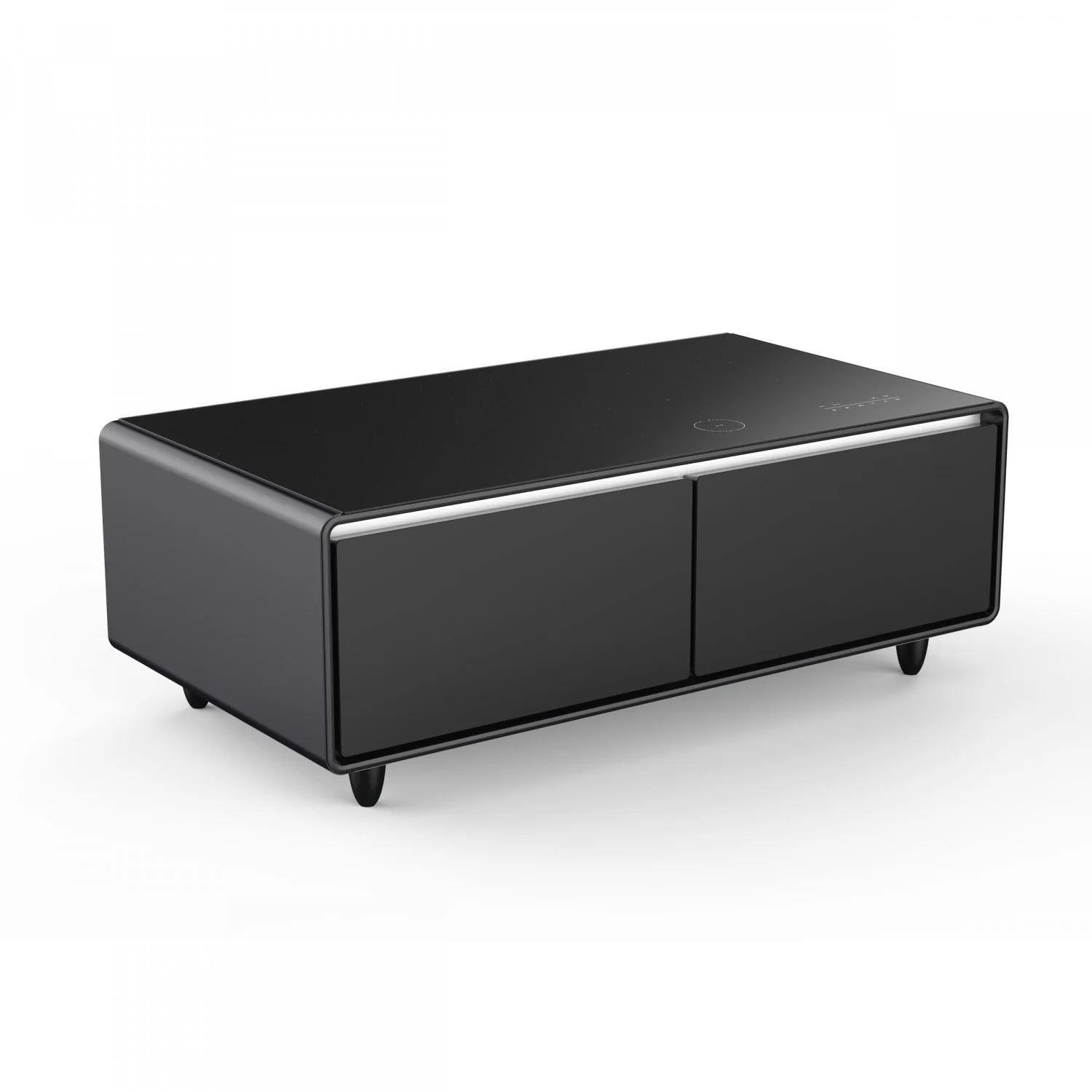 Forno Tavolo Smart Coffee Table With Dual Refrigerator Drawers - Black - FCTFR7006-51BLK - Image 10