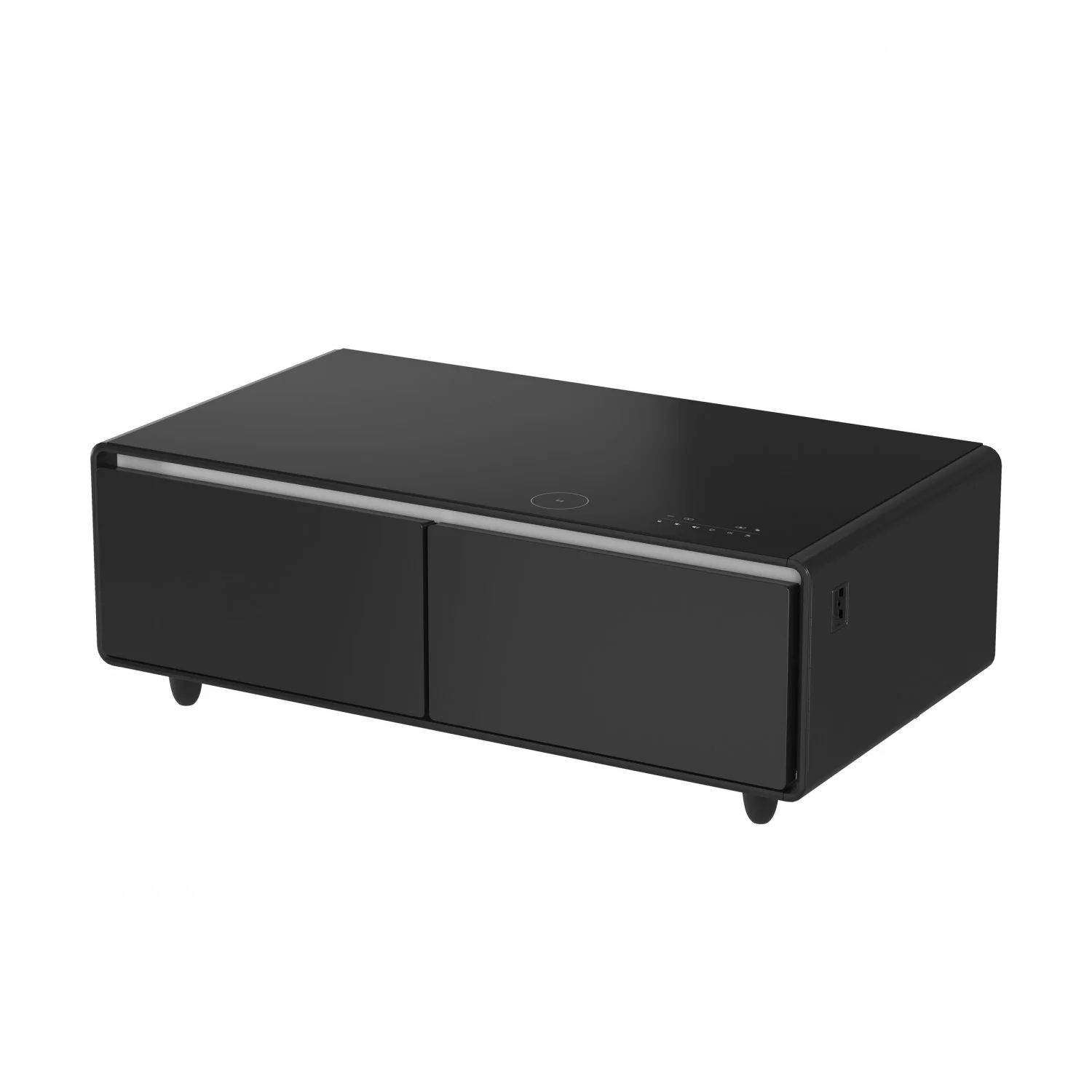 Forno Tavolo Smart Coffee Table With Dual Refrigerator Drawers - Black - FCTFR7006-51BLK - Image 16