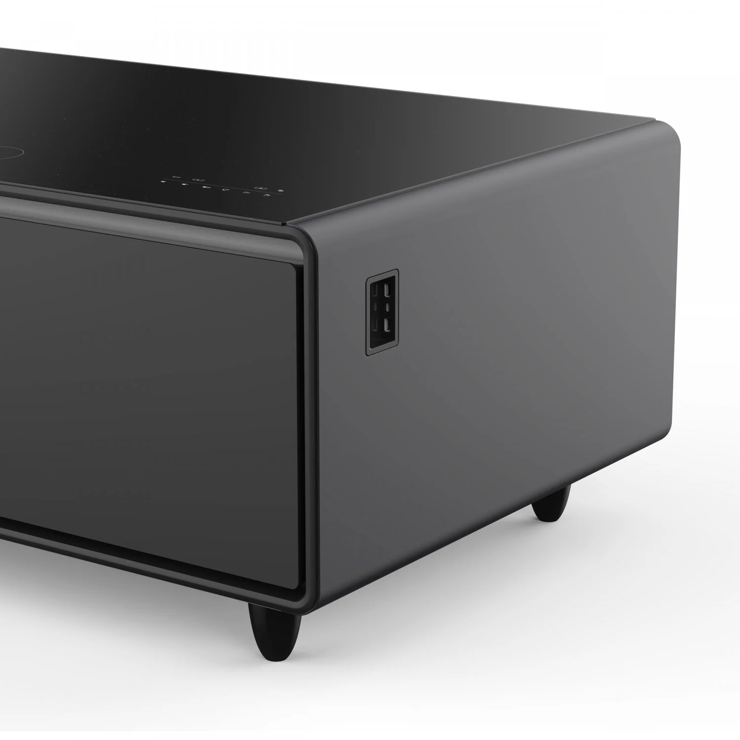 Forno Tavolo Smart Coffee Table With Dual Refrigerator Drawers - Black - FCTFR7006-51BLK - Image 7