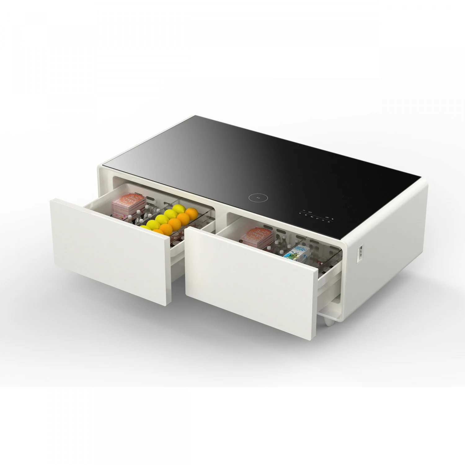 Forno Tavolo Smart Coffee Table With Dual Refrigerator Drawers - White - FCTFR7006-51WHT - Image 10