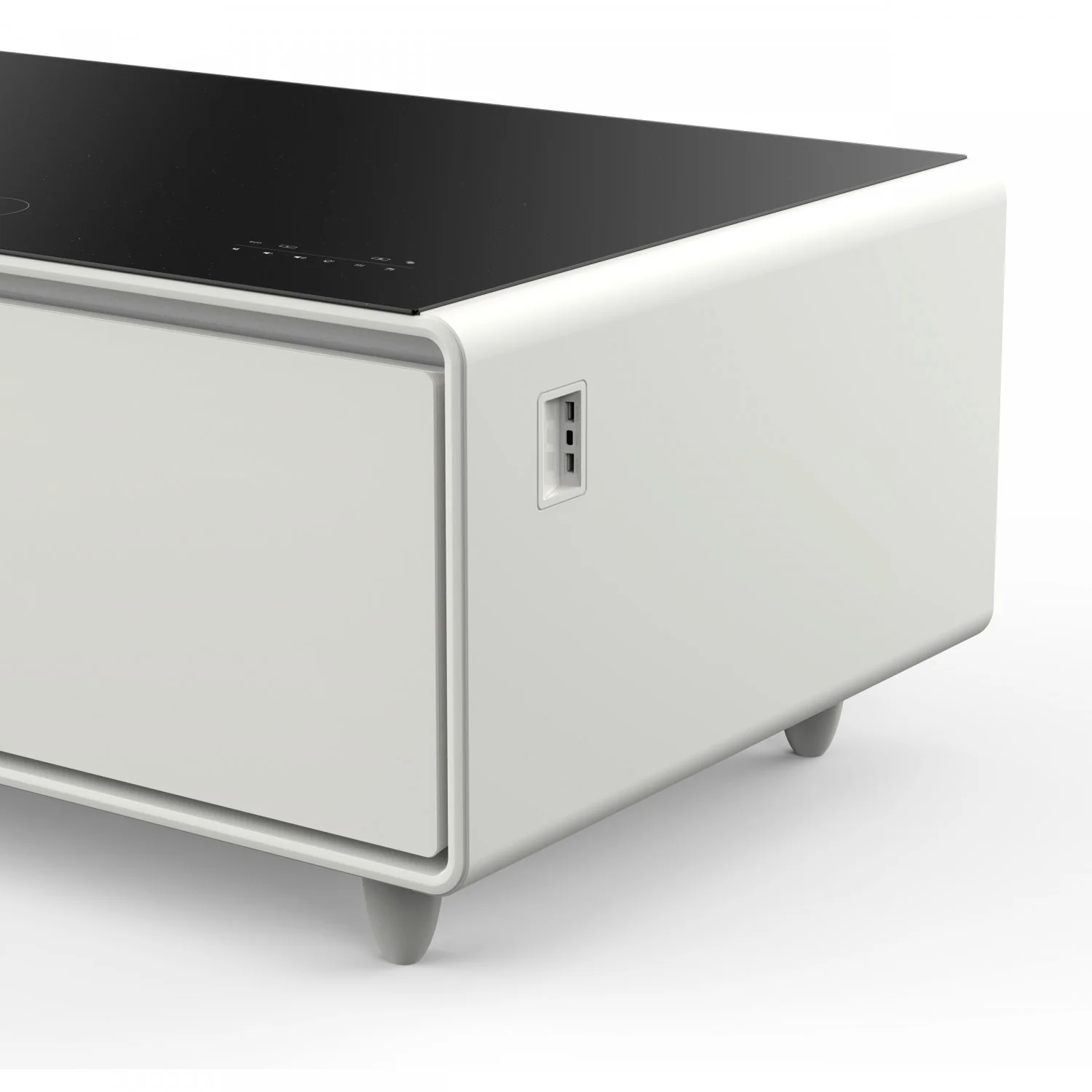 Forno Tavolo Smart Coffee Table With Dual Refrigerator Drawers - White - FCTFR7006-51WHT - Image 5