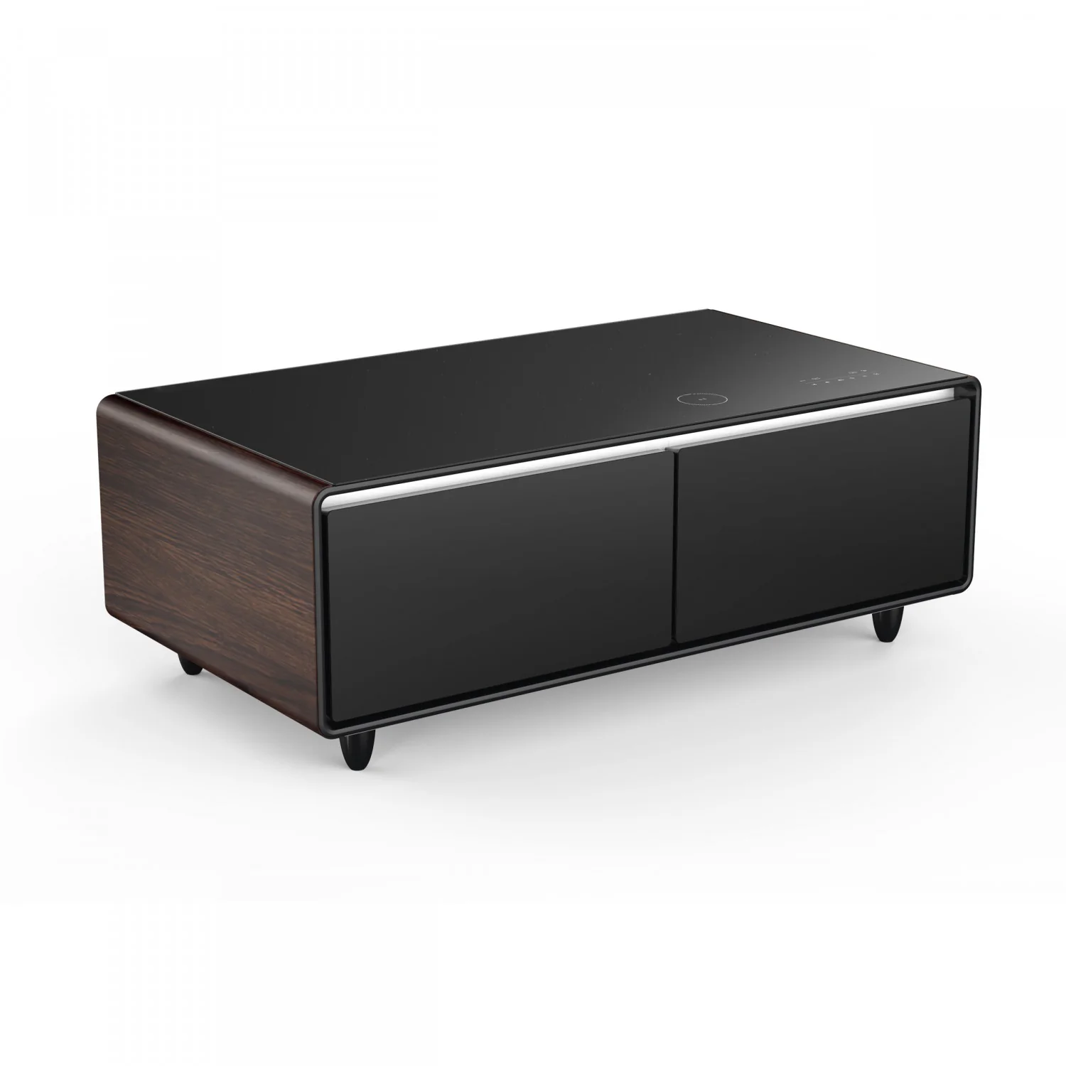Forno Tavolo Smart Coffee Table With Dual Refrigerator Drawers - Wood - FCTFR7006-51WD - Image 2