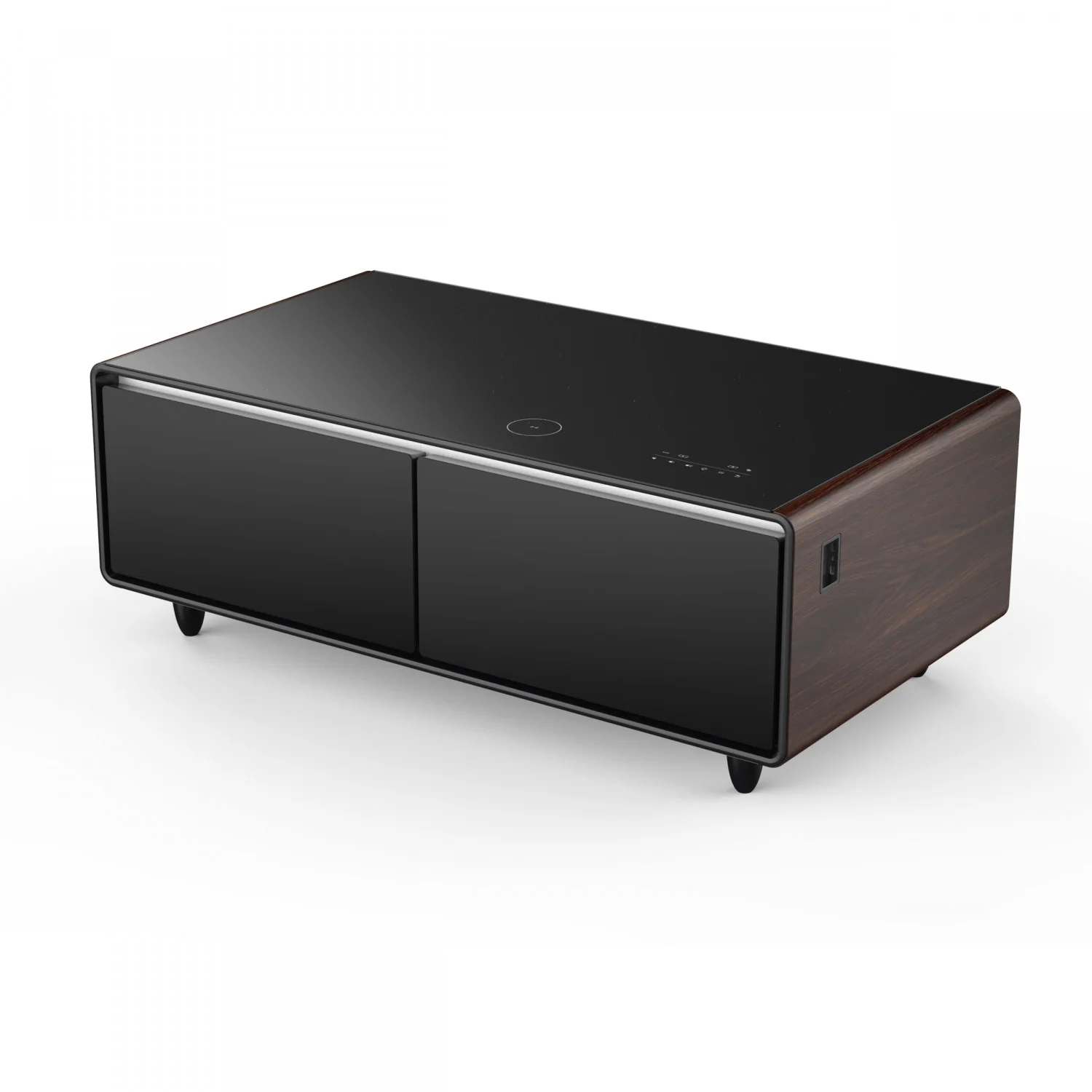 Forno Tavolo Smart Coffee Table With Dual Refrigerator Drawers - Wood - FCTFR7006-51WD - Image 3