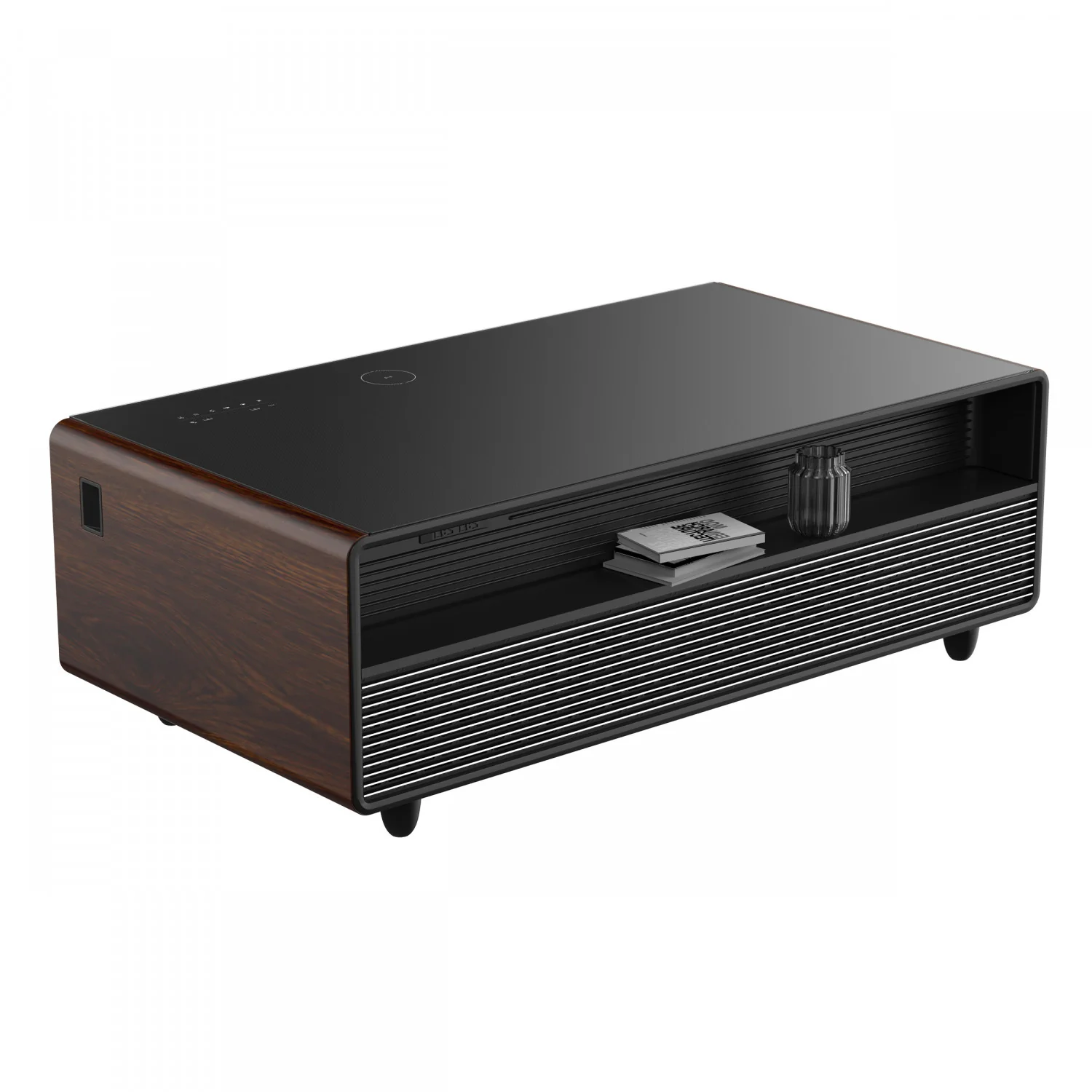 Forno Tavolo Smart Coffee Table With Dual Refrigerator Drawers - Wood - FCTFR7006-51WD - Image 9