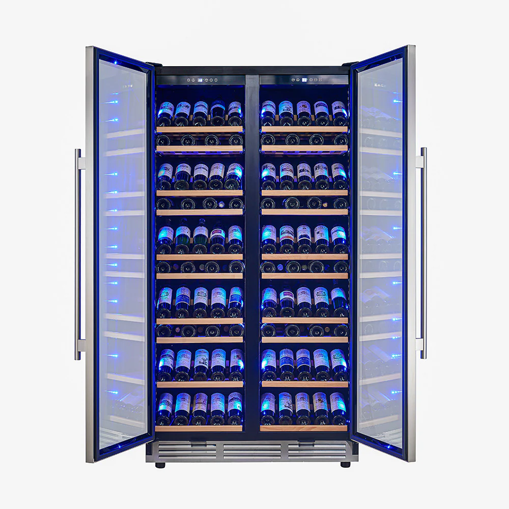 Forno Vernazza 40" 25 Cu.Ft. Stainless Steel 166 Bottle Dual Zone Wine Cellar - FWCDR6642-40S - Image 10