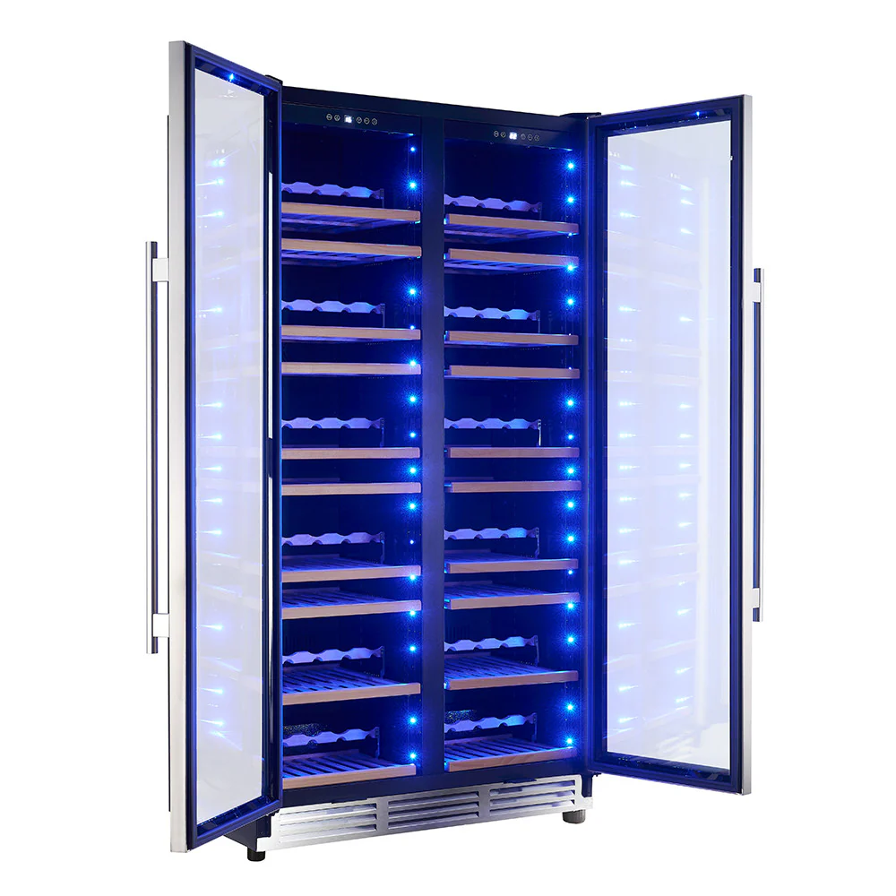 Forno Vernazza 40" 25 Cu.Ft. Stainless Steel 166 Bottle Dual Zone Wine Cellar - FWCDR6642-40S - Image 5