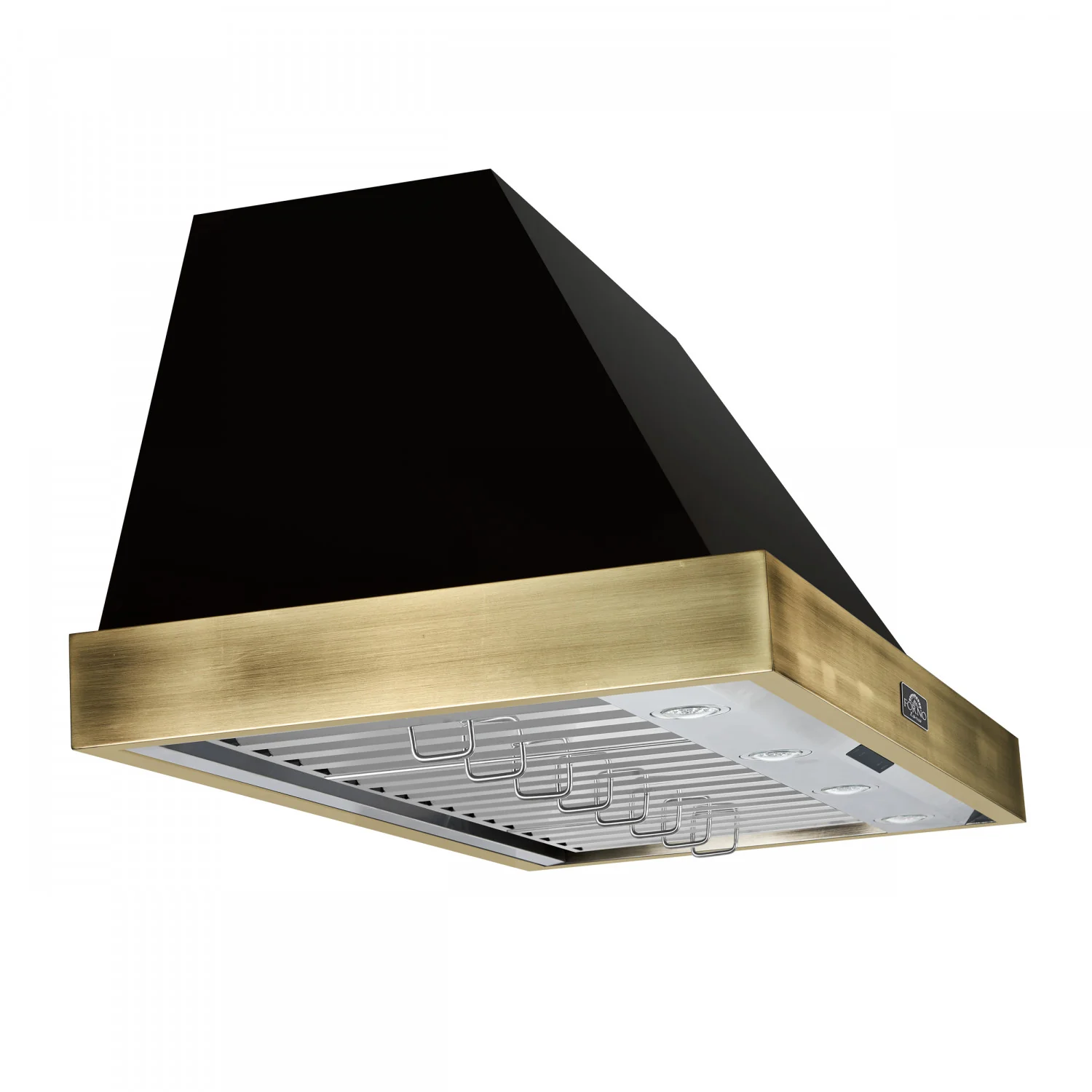 Forno Vittorio Black 48" 600 CFM Wall Mounted Range Hood - FRHWM5078-48BLK - Image 3