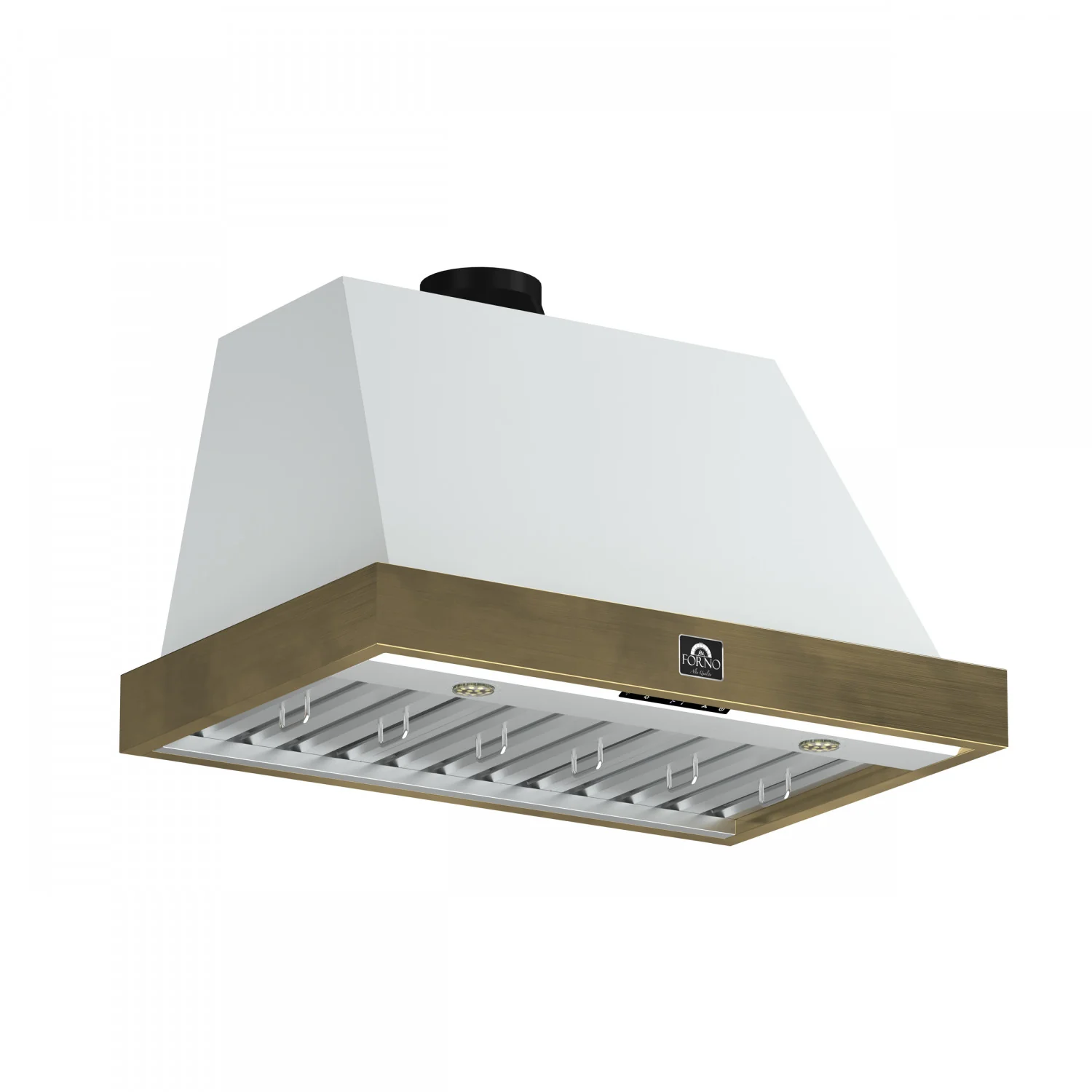 Forno Vittorio White 36" 600 CFM Wall Mounted Range Hood - FRHWM5078-36WHT - Image 2