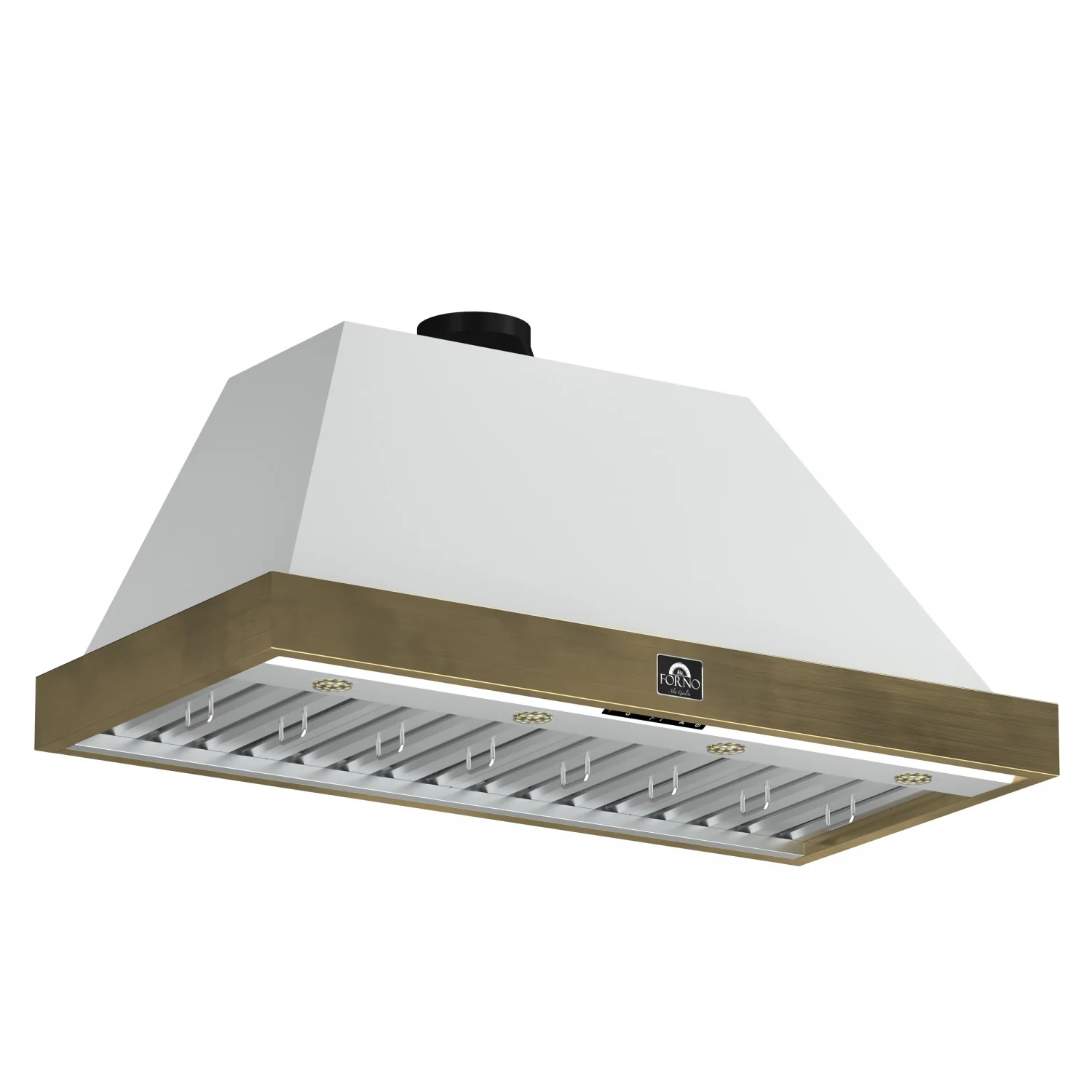 Forno Vittorio White 48" 600 CFM Wall Mounted Range Hood - FRHWM5078-48WHT - Image 2