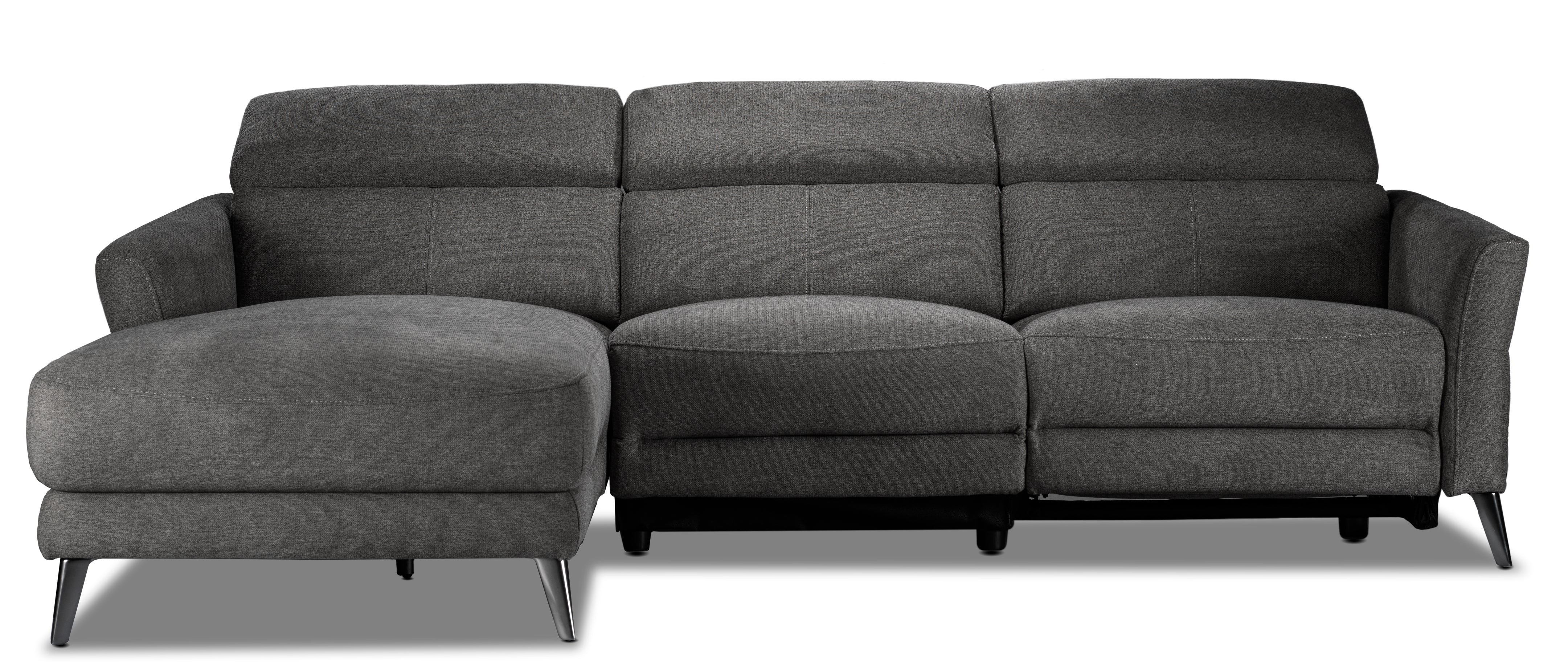 Francesca 2-Piece Power Reclining Sectional with Left-Facing Chaise - Starburst Metal - Image 10