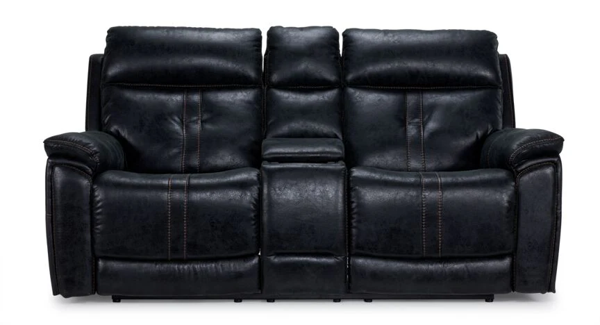 Franco Triple Power Reclining Loveseat with Console - Eclipse - Image 3