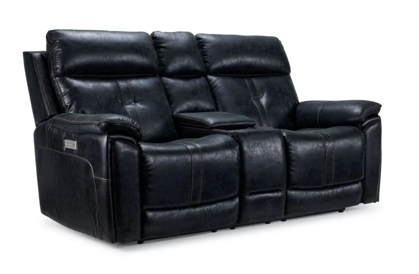 Franco Triple Power Reclining Sofa and Loveseat Set - Eclipse - Image 3