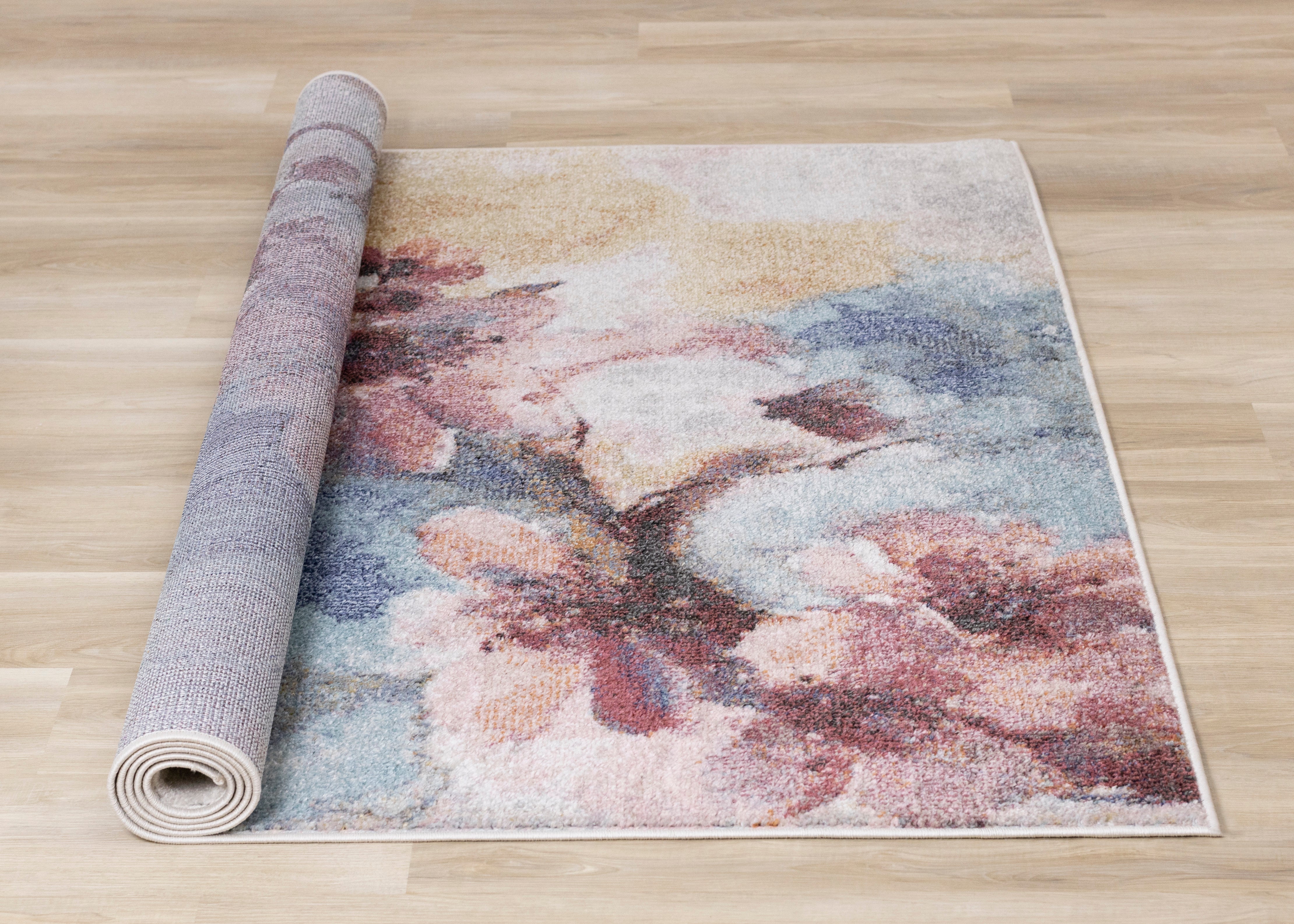 Fresco 6'7" x 9'6" Cherry Blossom Area Rug - Image 7