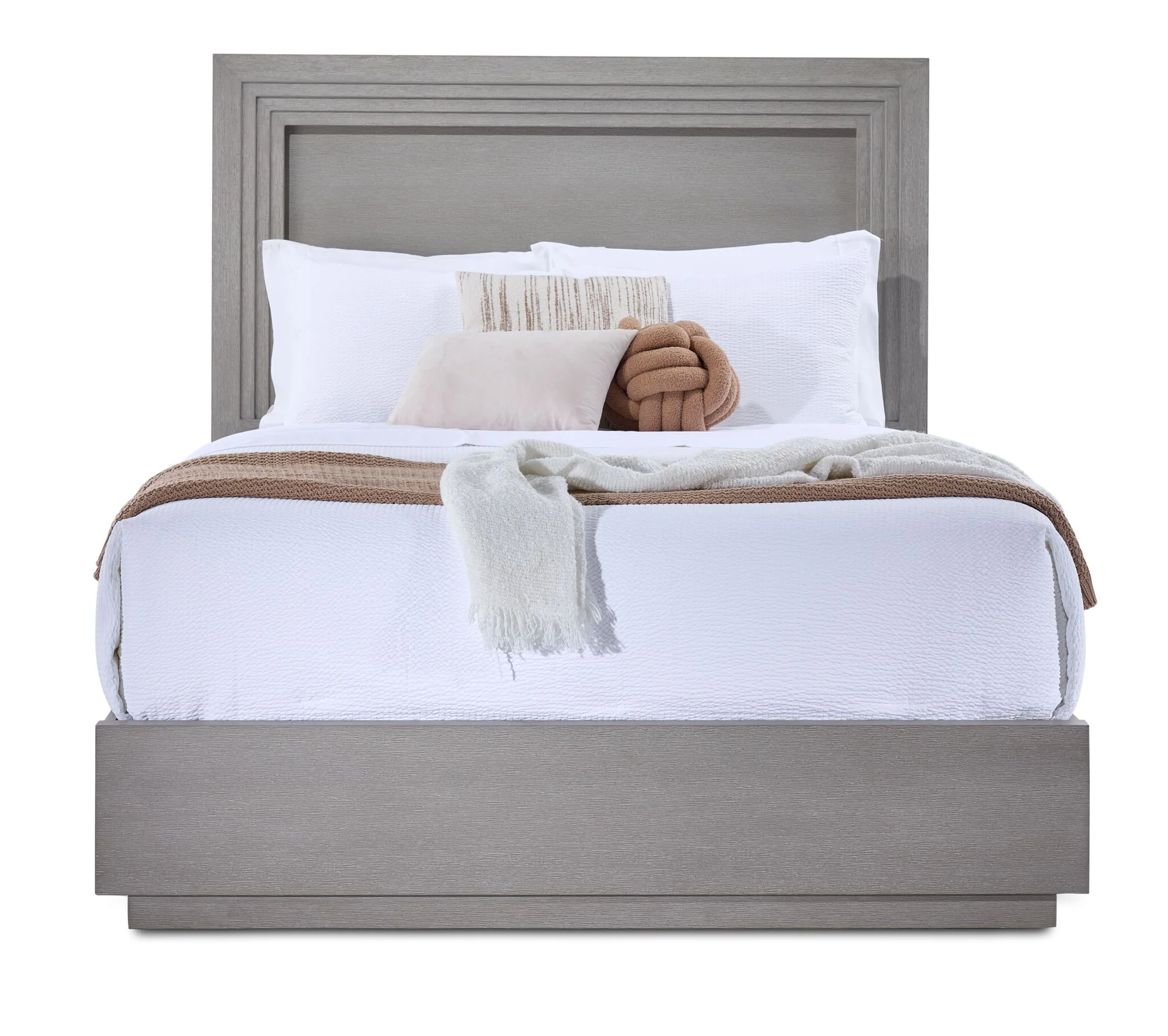 Fresh Perspective Cascade 3-Piece Queen Panel Bed - Dovetail Grey - Image 3