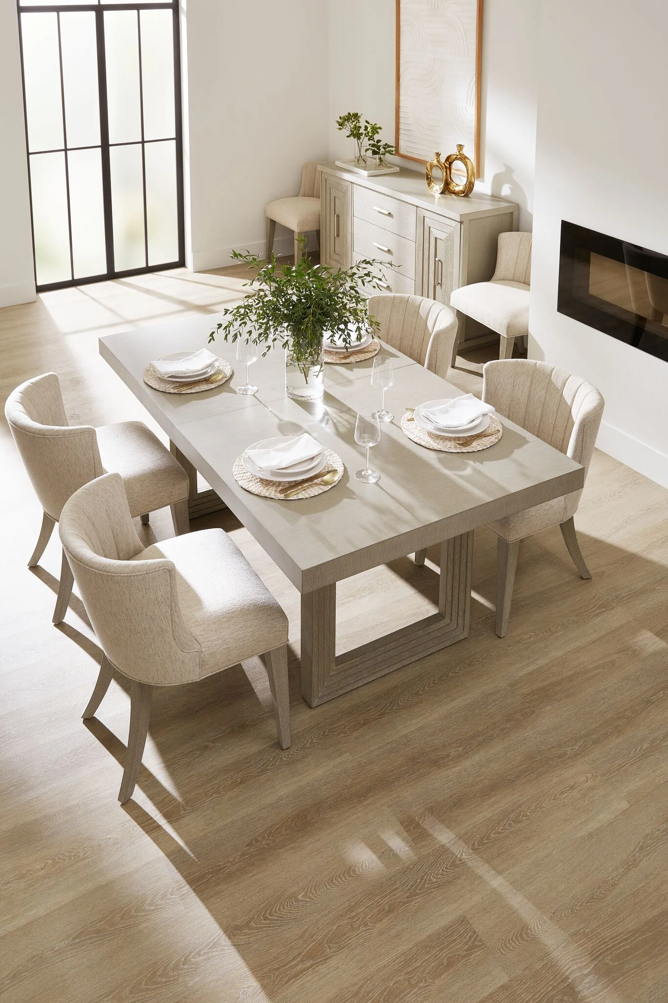 Fresh Perspective Cascade 5-Piece Extendable Dining Set - Dovetail Grey - Image 2