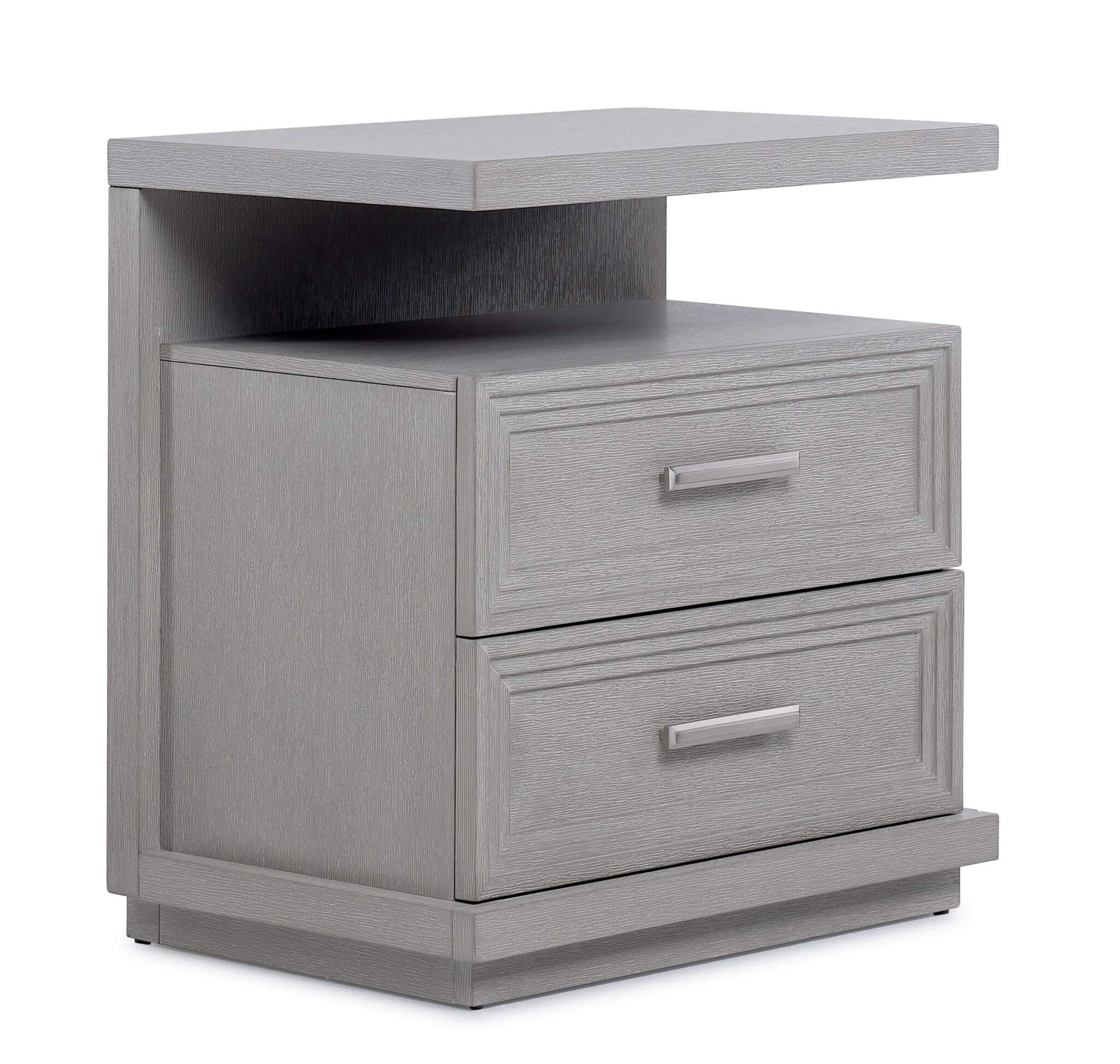 Fresh Perspective Cascade 6-Piece King Storage Bench Bedroom Package - Dovetail Grey - Image 7