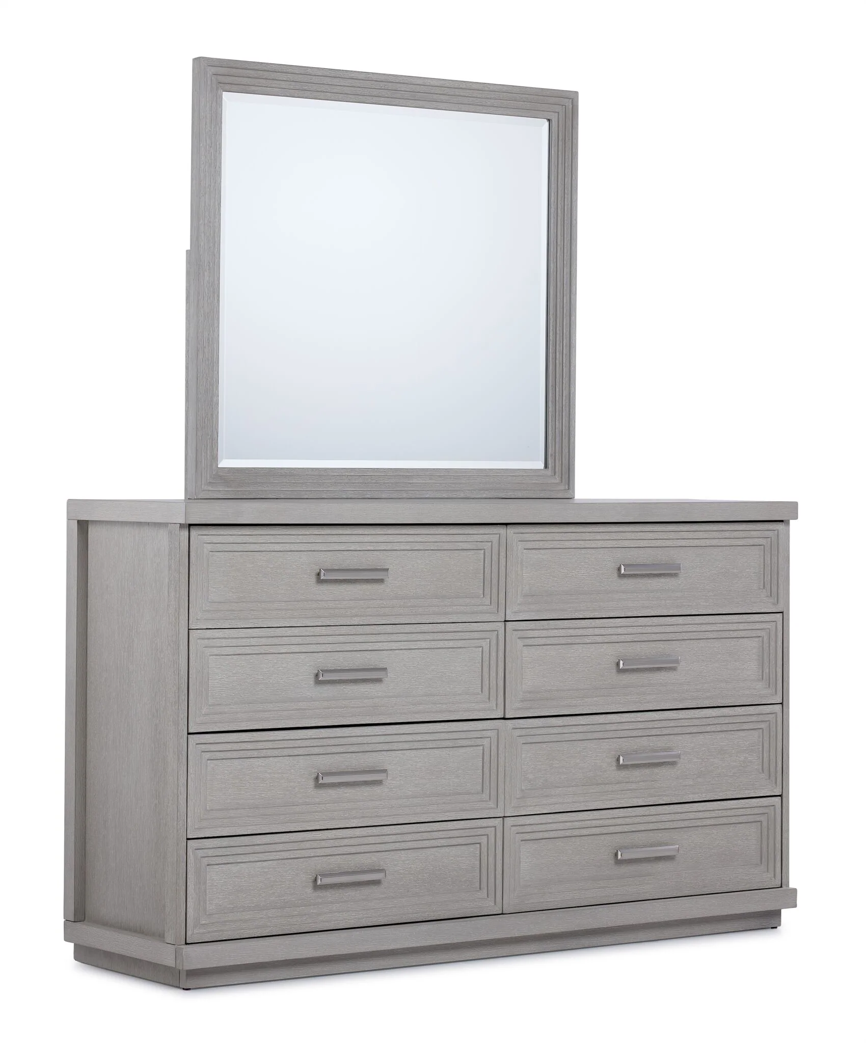 Fresh Perspective Cascade 6-Piece King Panel Bedroom Package - Dovetail Grey - Image 4