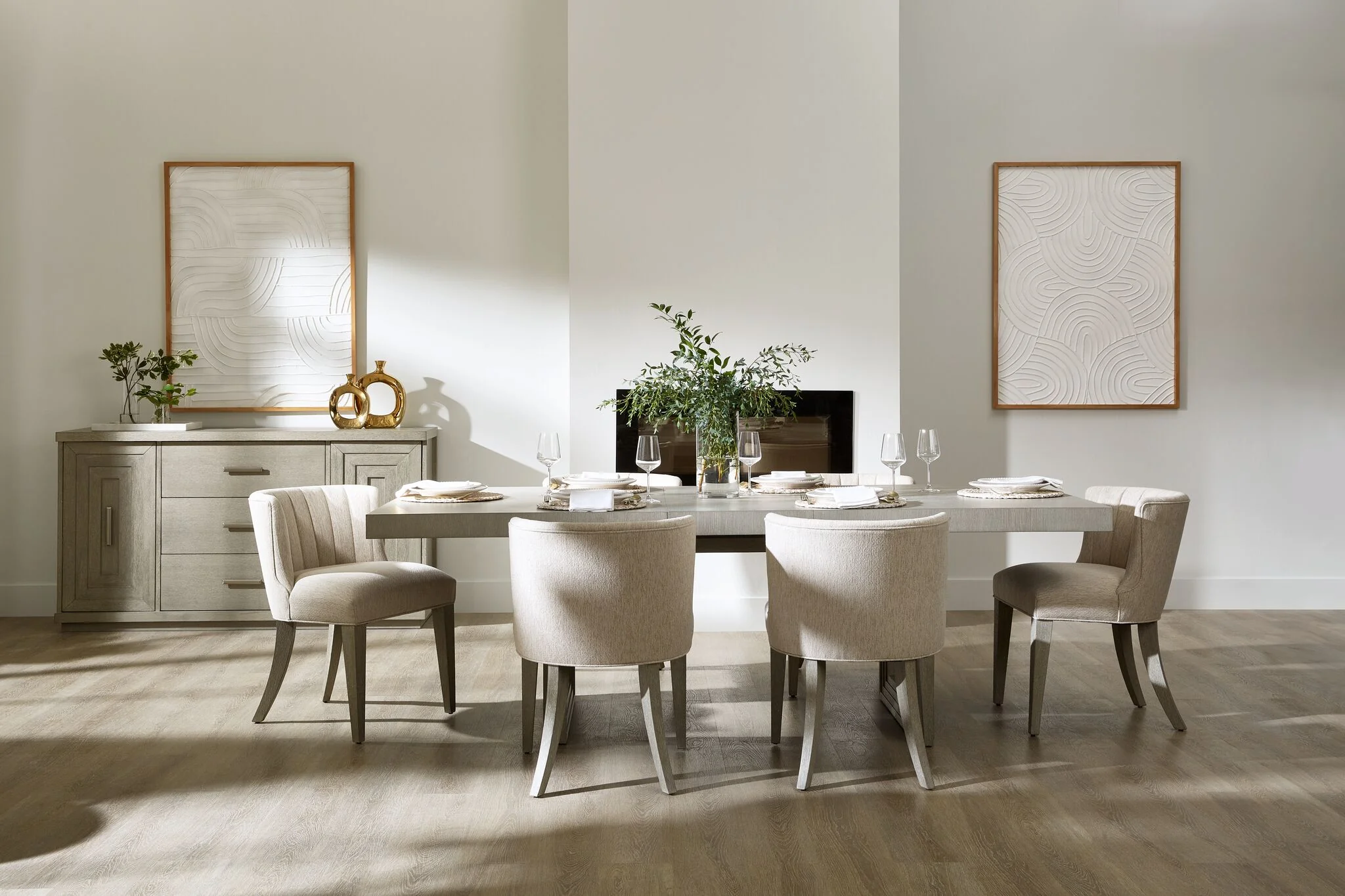 Fresh Perspective Cascade 7-Piece Extendable Dining Set -Dovetail Grey - Image 2