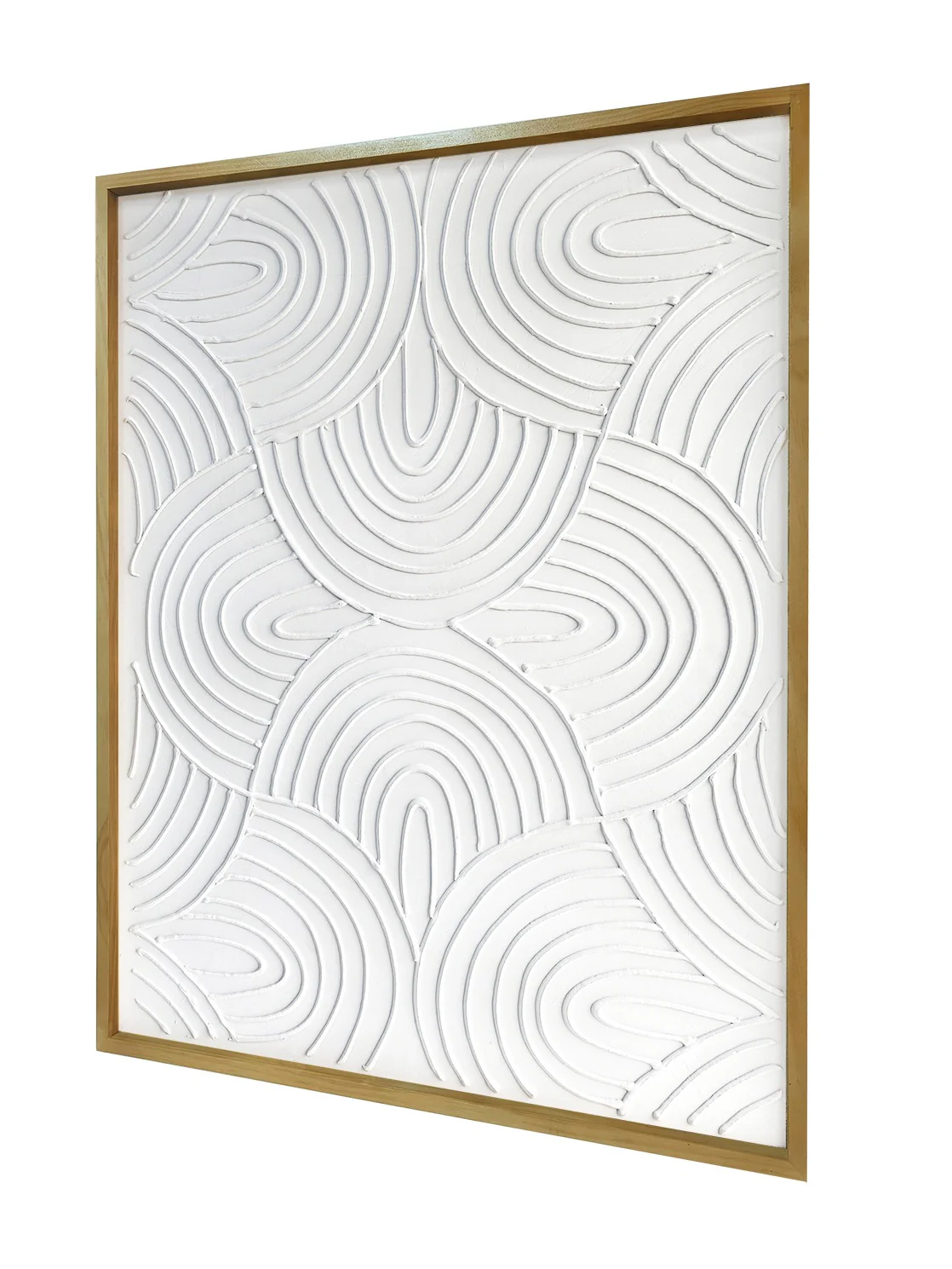 Fresh Perspective Textured Art - Light Brown/White - Image 3