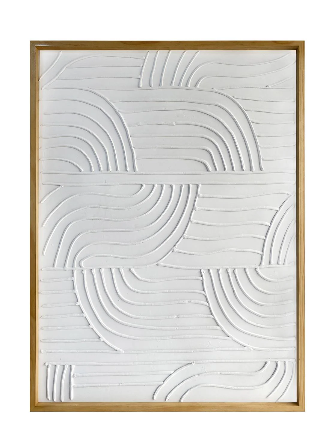 Fresh Perspective Textured Art - Light Brown/White - Image 4