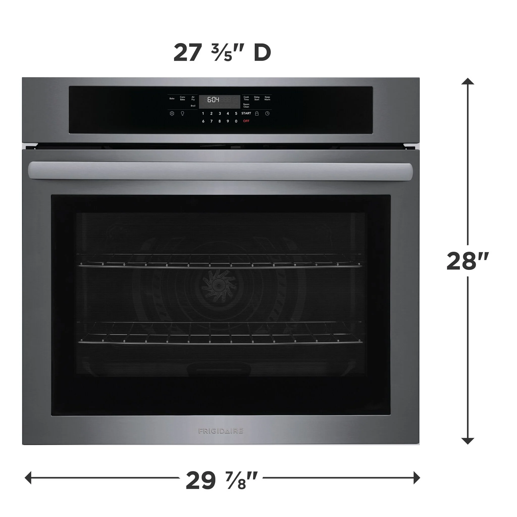 Frigidaire Black Stainless Steel 30" Single Wall Oven (5.3 Cu. Ft.)- FCWS3030AD - Image 3