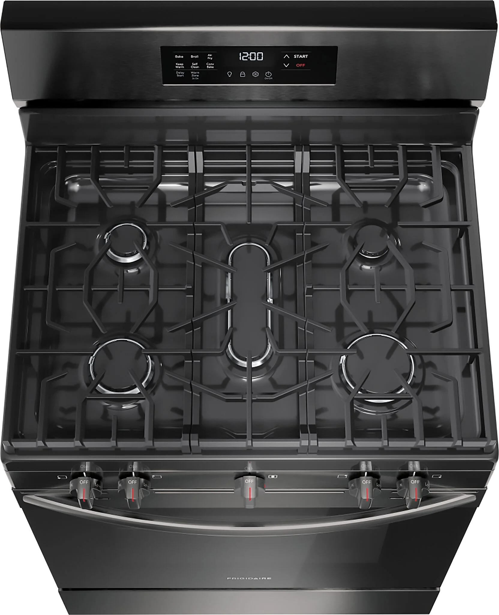 Frigidaire Black Stainless Steel Gas Freestanding Range with Air Fry (5.1 Cu. Ft.) - FCRG3083AD - Image 3