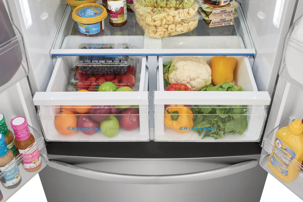 Frigidaire 31.5" 17.6 Cu. Ft. Brushed Stainless Steel French Door Refrigerator - FRFG1723AV - Image 10