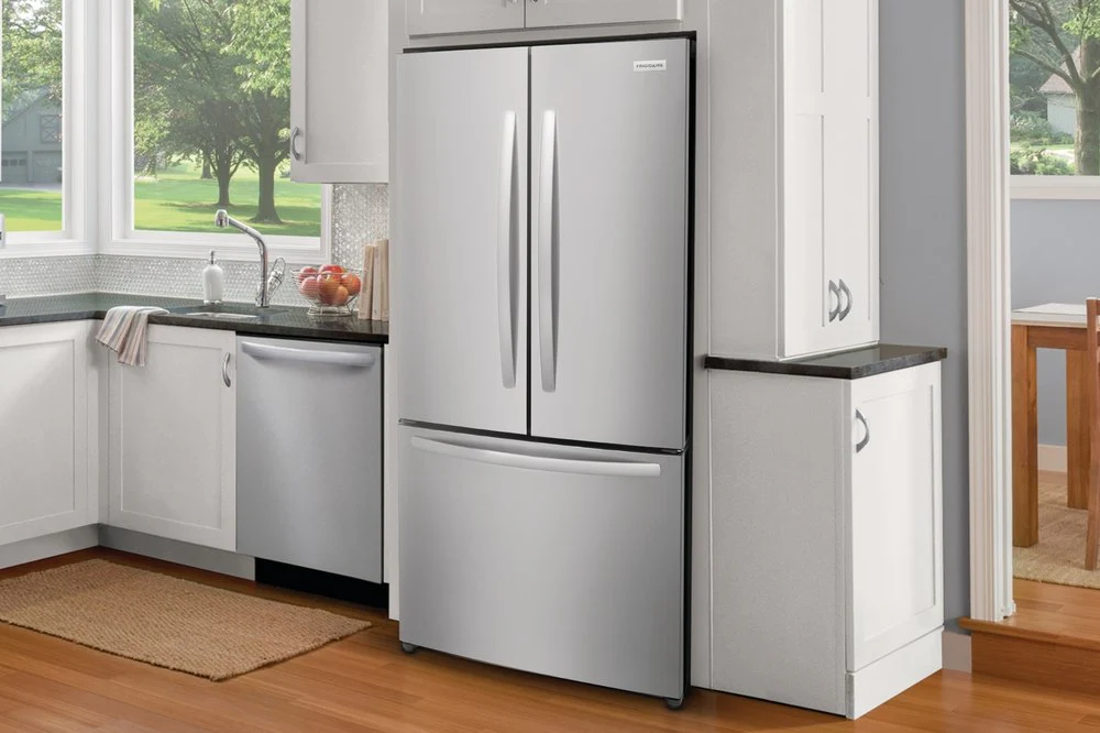 Frigidaire 31.5" 17.6 Cu. Ft. Brushed Stainless Steel French Door Refrigerator - FRFG1723AV - Image 2